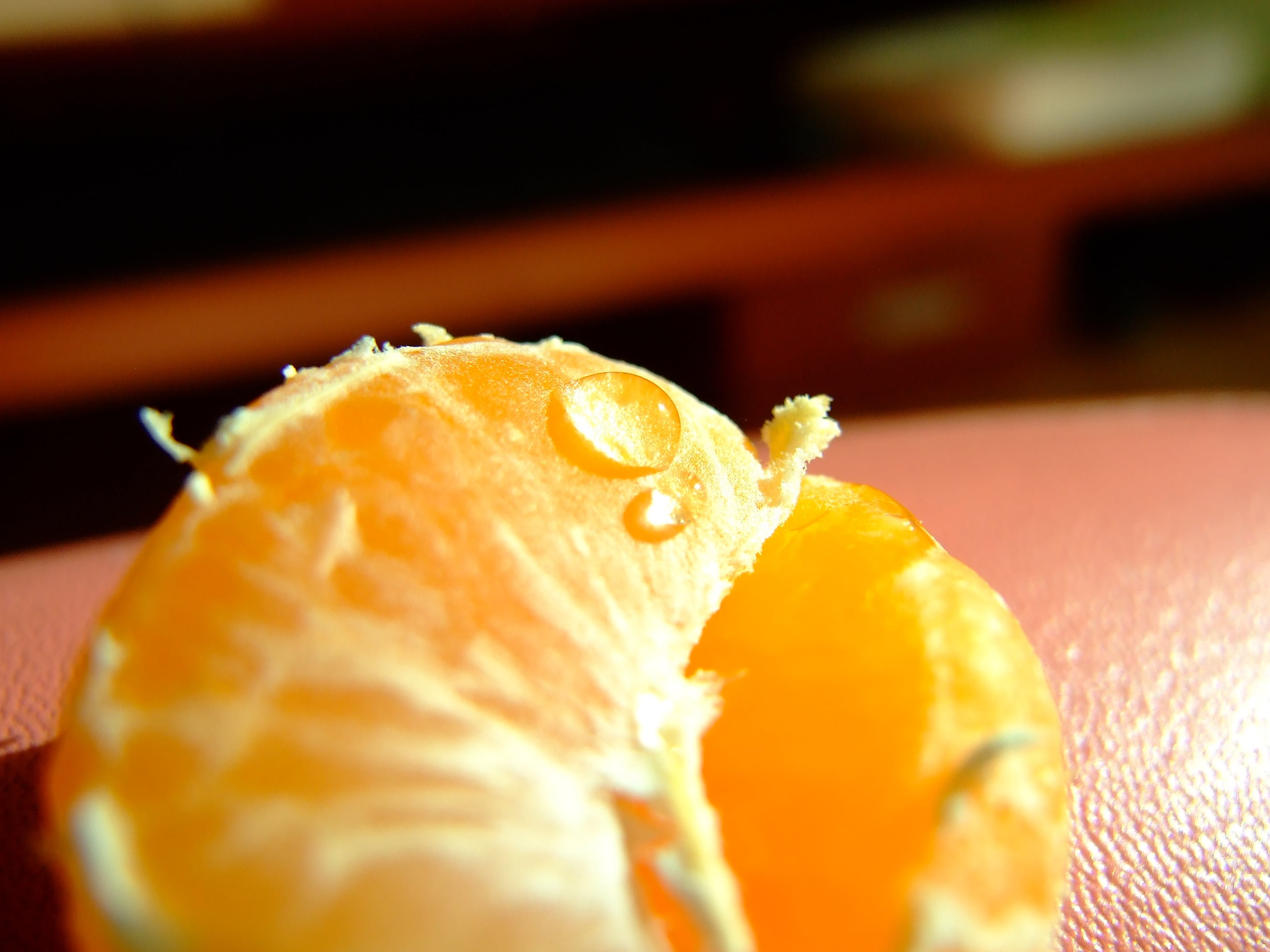 food, peel, close-up, healthy eating, tangerine, trickle, no people, indoors, citrus fruit, extreme close-up, japanese food, focus on foreground, snack, HD Wallpaper