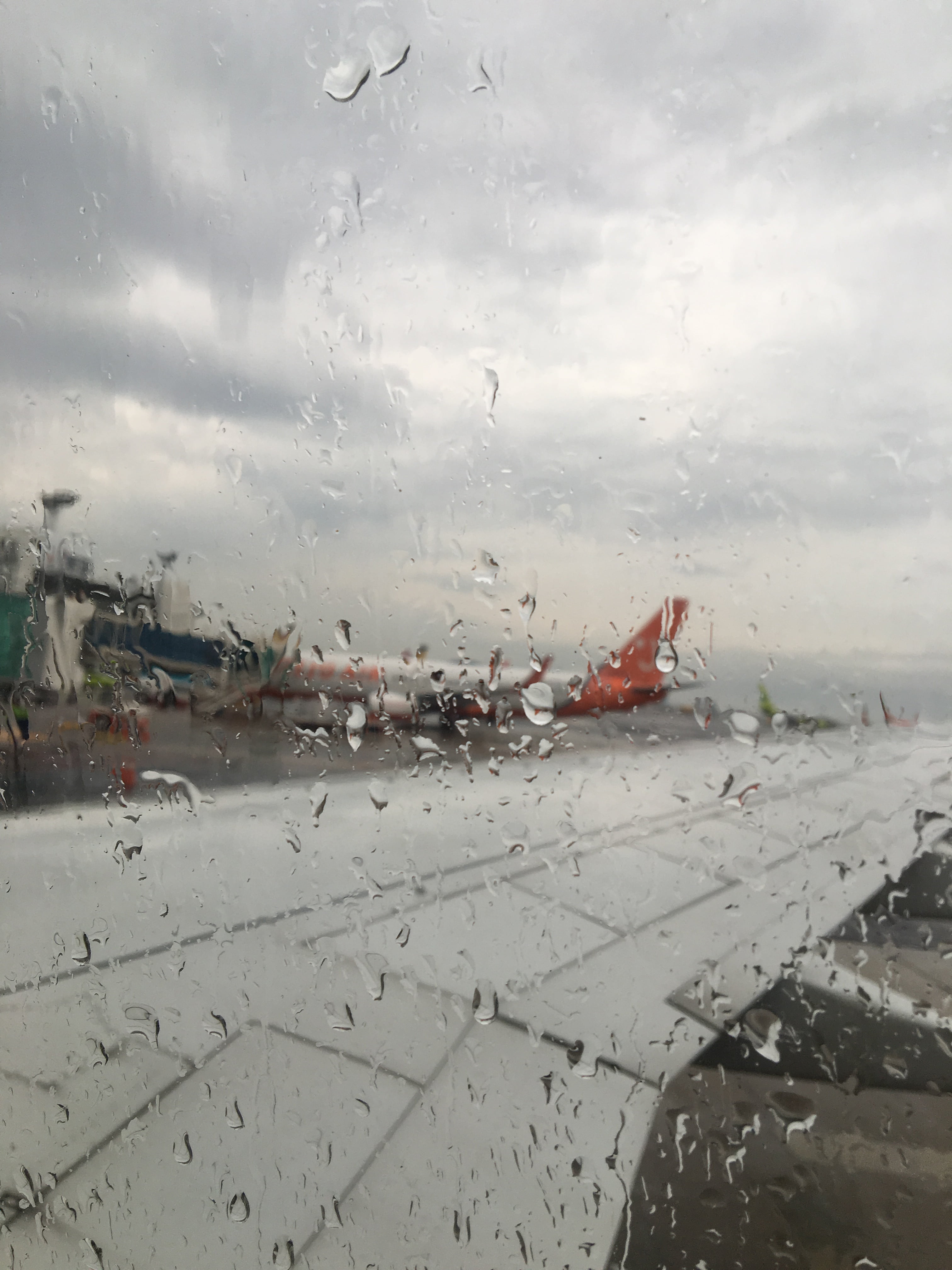 wet, glass - material, takeoff, outdoors, drop, cloud - sky, air vehicle, trickle, transportation, mode of transportation, cloud, window, a rainy day, sky, Phone HD Wallpaper