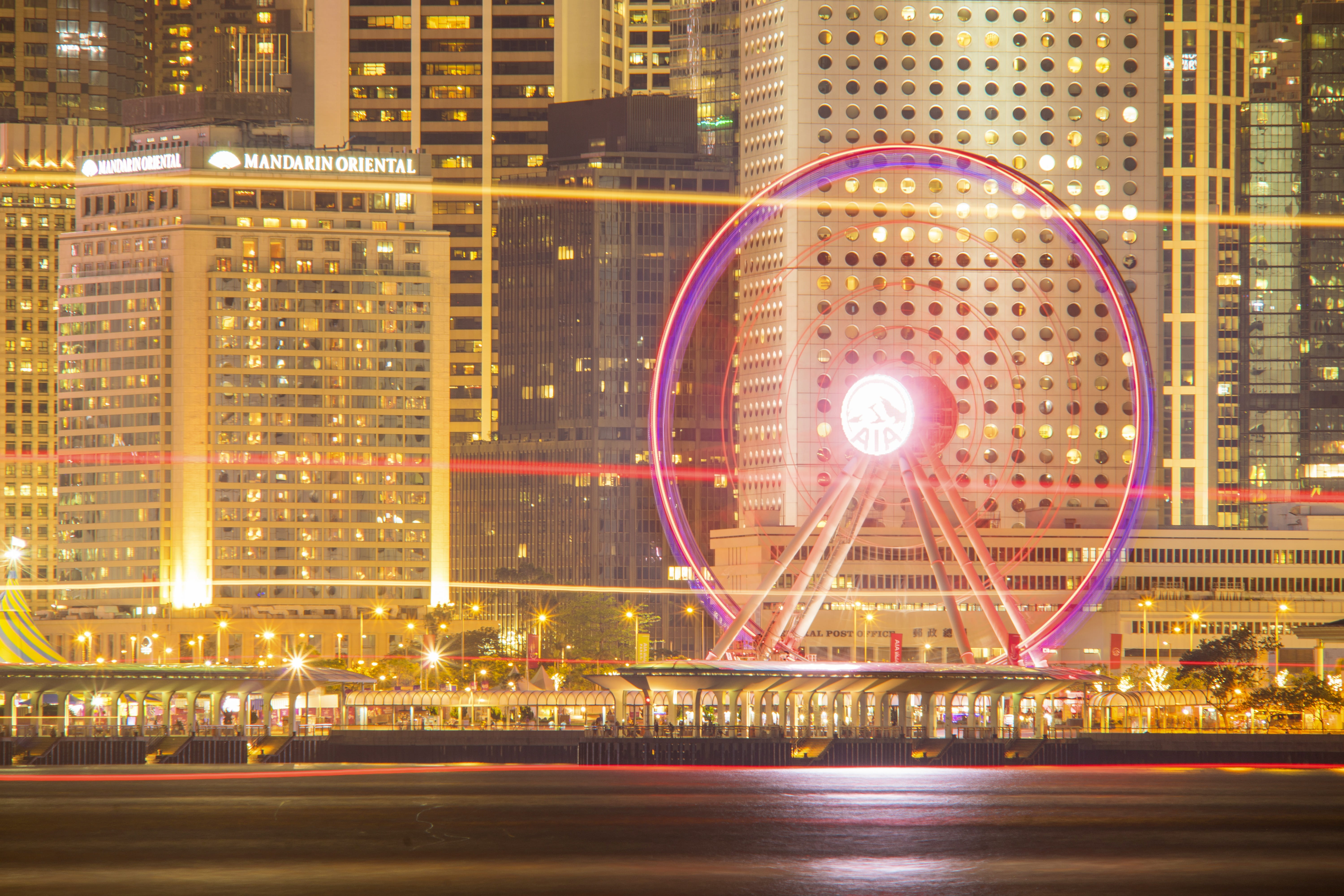 nature, sightseeing, city, the ferris wheel, built structure, skyscraper, amusement park, digital composite, cityscape, street photography, hongkong, hong kong, HD Wallpaper
