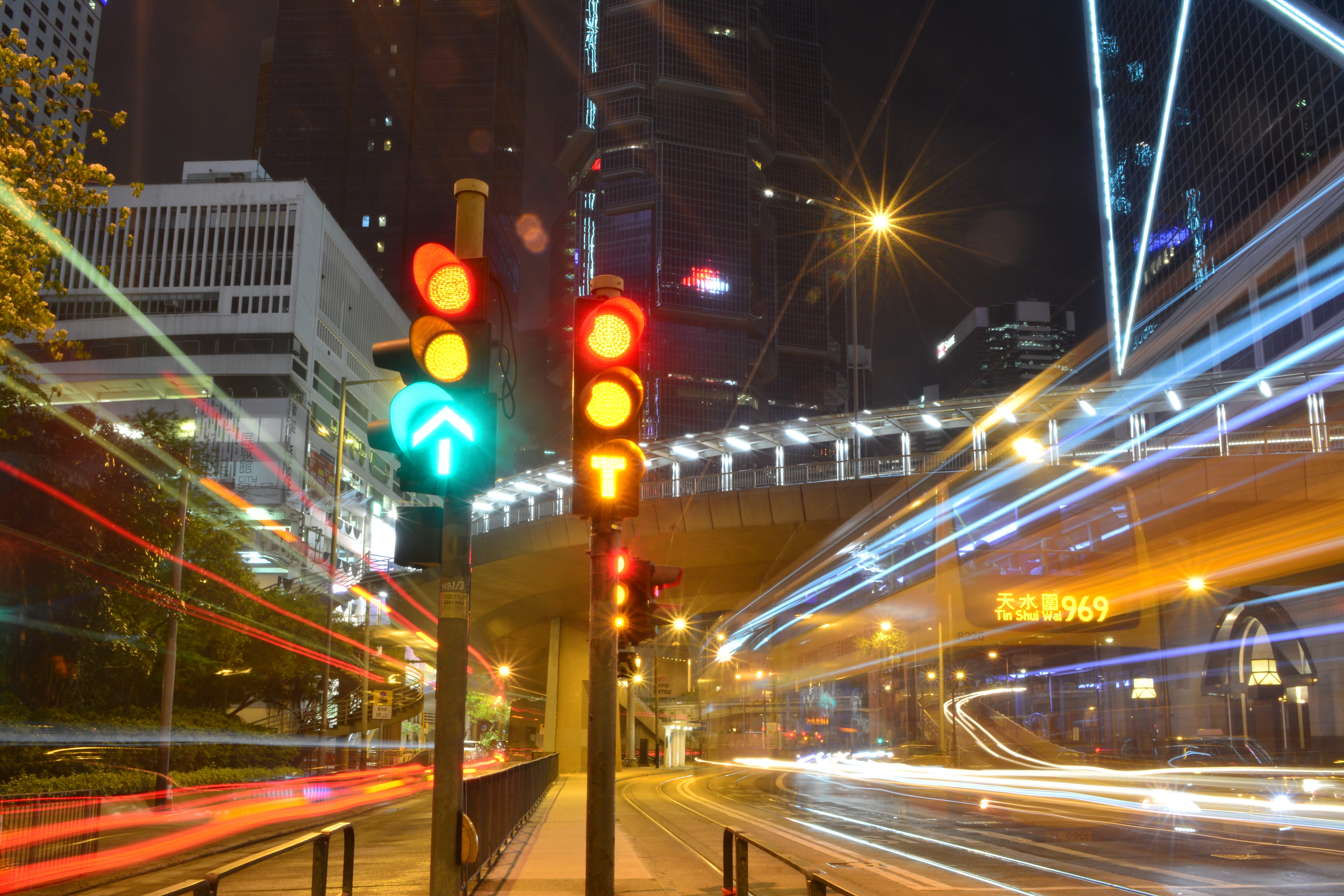 night, sign, sightseeing, holiday, travel, district, transportation, road, adventure, tourist, skyline, 5K, hk, asia, lifestyle, happy, trip, light trail, HD Wallpaper