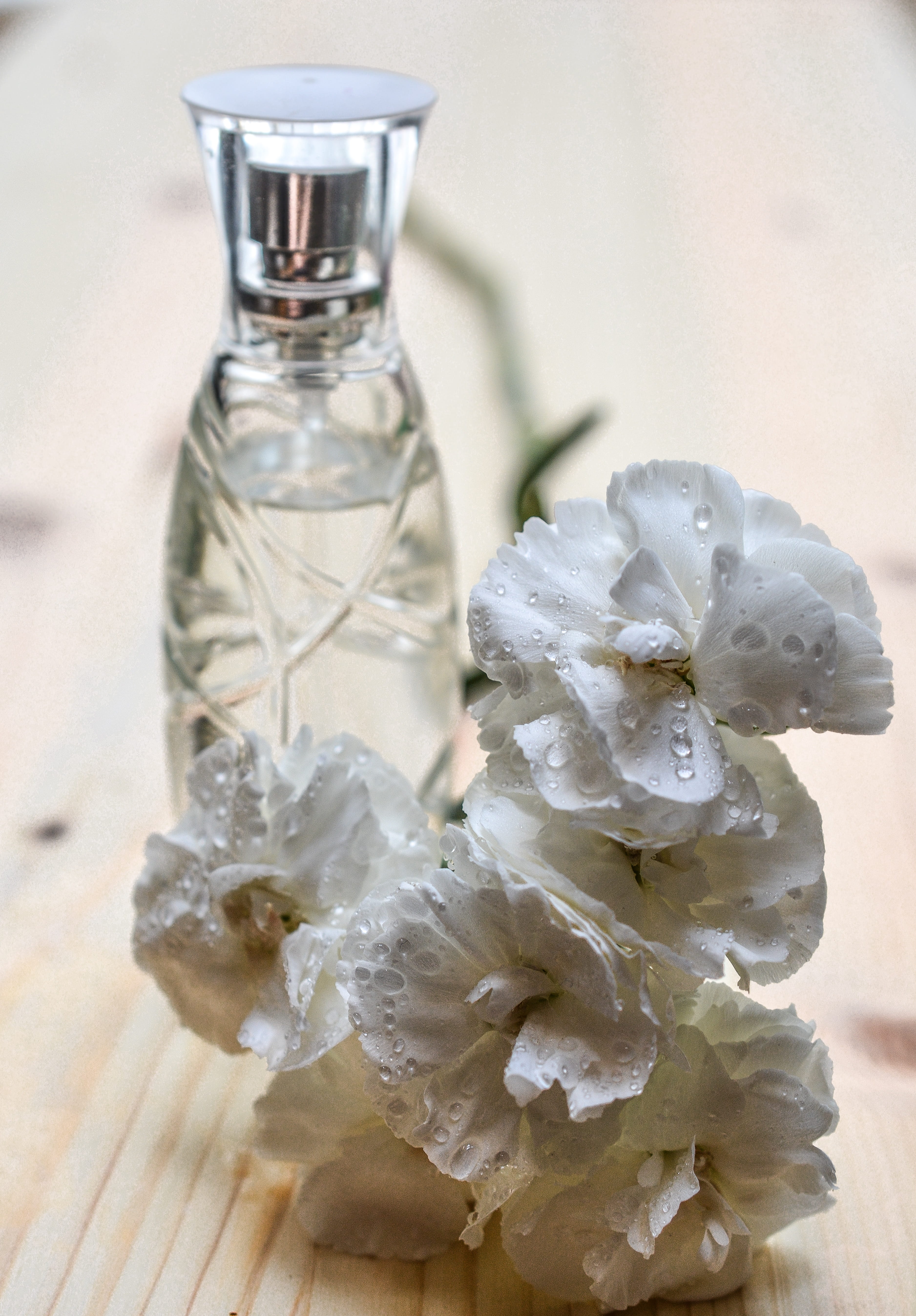 focus on foreground, food, fragrant, still life, Bottle, romance, white color, Glass, perfume, perfume bottle, close-up, beauty in nature, aromatic, bottle, Phone HD Wallpaper