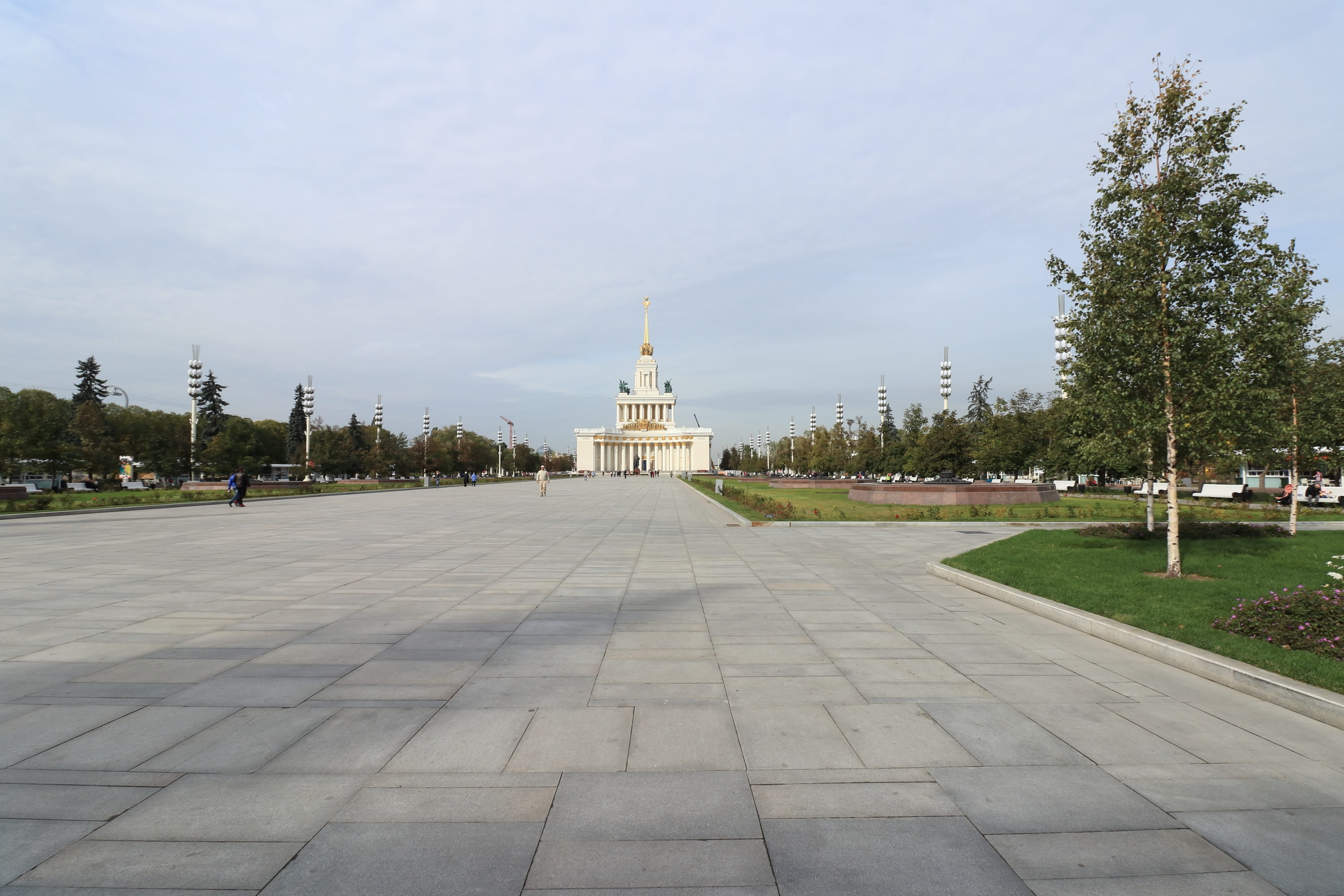 the ussr, building exterior, day, 2K, communism, architecture, moscow, vvc, historically, nature, tourism, the way forward, history, enea, travel, the façade of the, HD Wallpaper