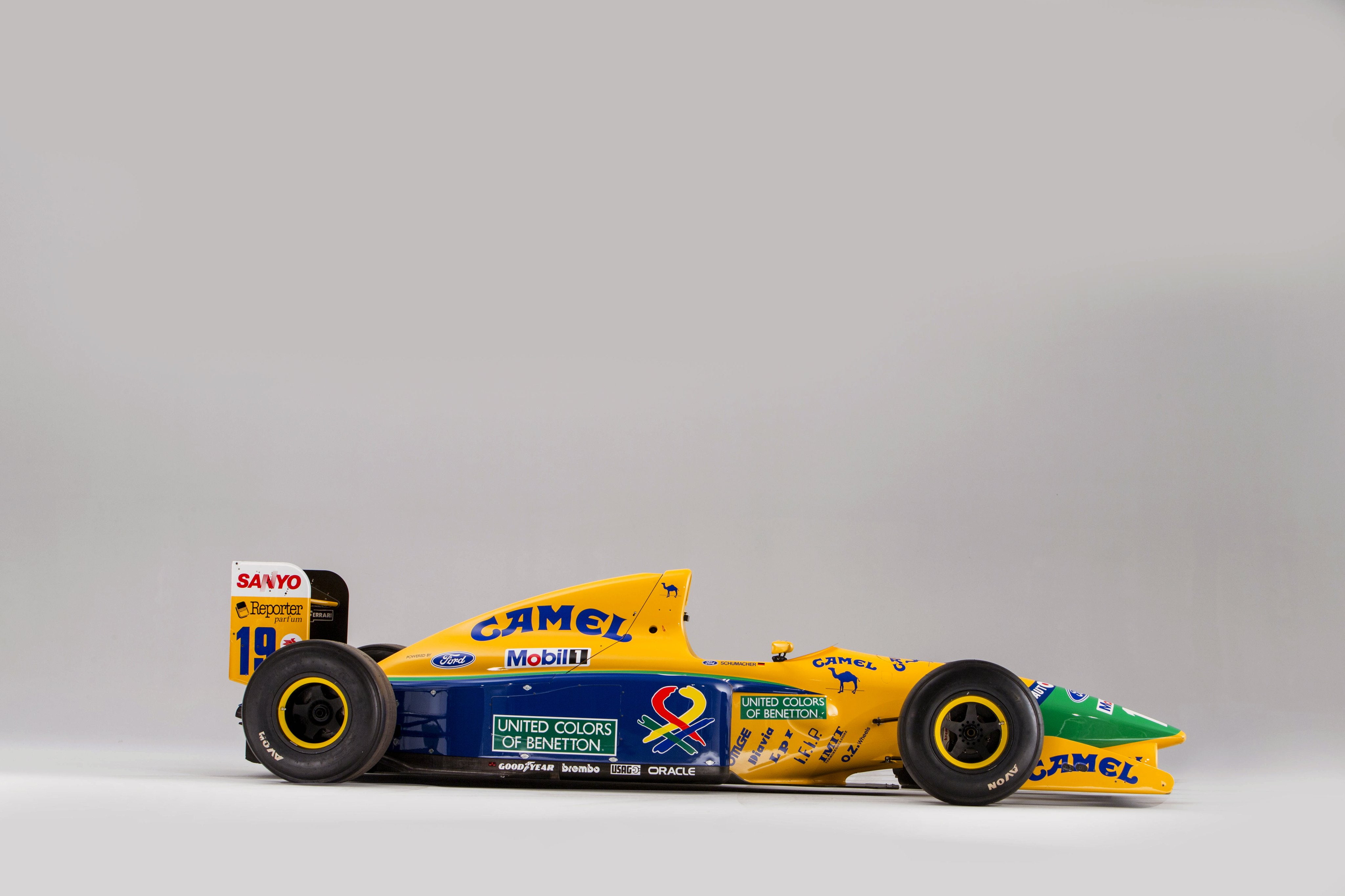 formula, 1992, f-1, race, racing, b191b, benetton, 4K, HD Wallpaper