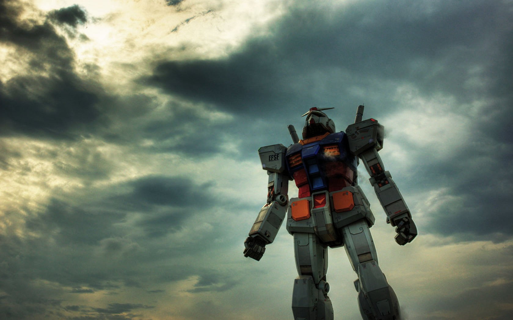 occupation, 720P, risk, digital, outdoors, rescue, Gundam, cloud - sky, security, people, nature, cloudscape, flying, sky, storm, low angle view, HD Wallpaper