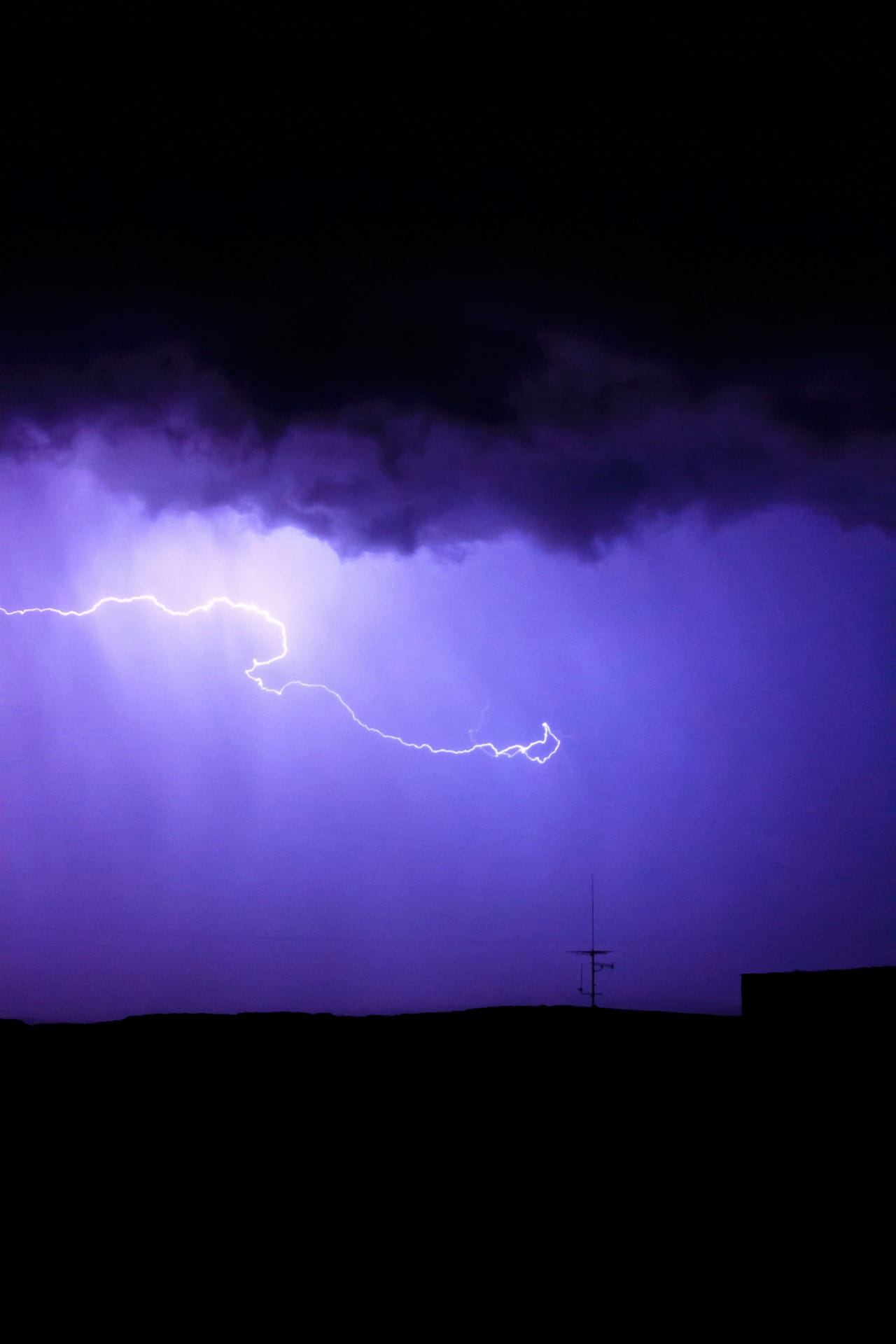 low angle view, thunder, clouds, illuminated, windy, nature, weather, night, no people, cloud - sky, mark, forked lightning, storm, dramatic sky, cloudy, Phone HD Wallpaper