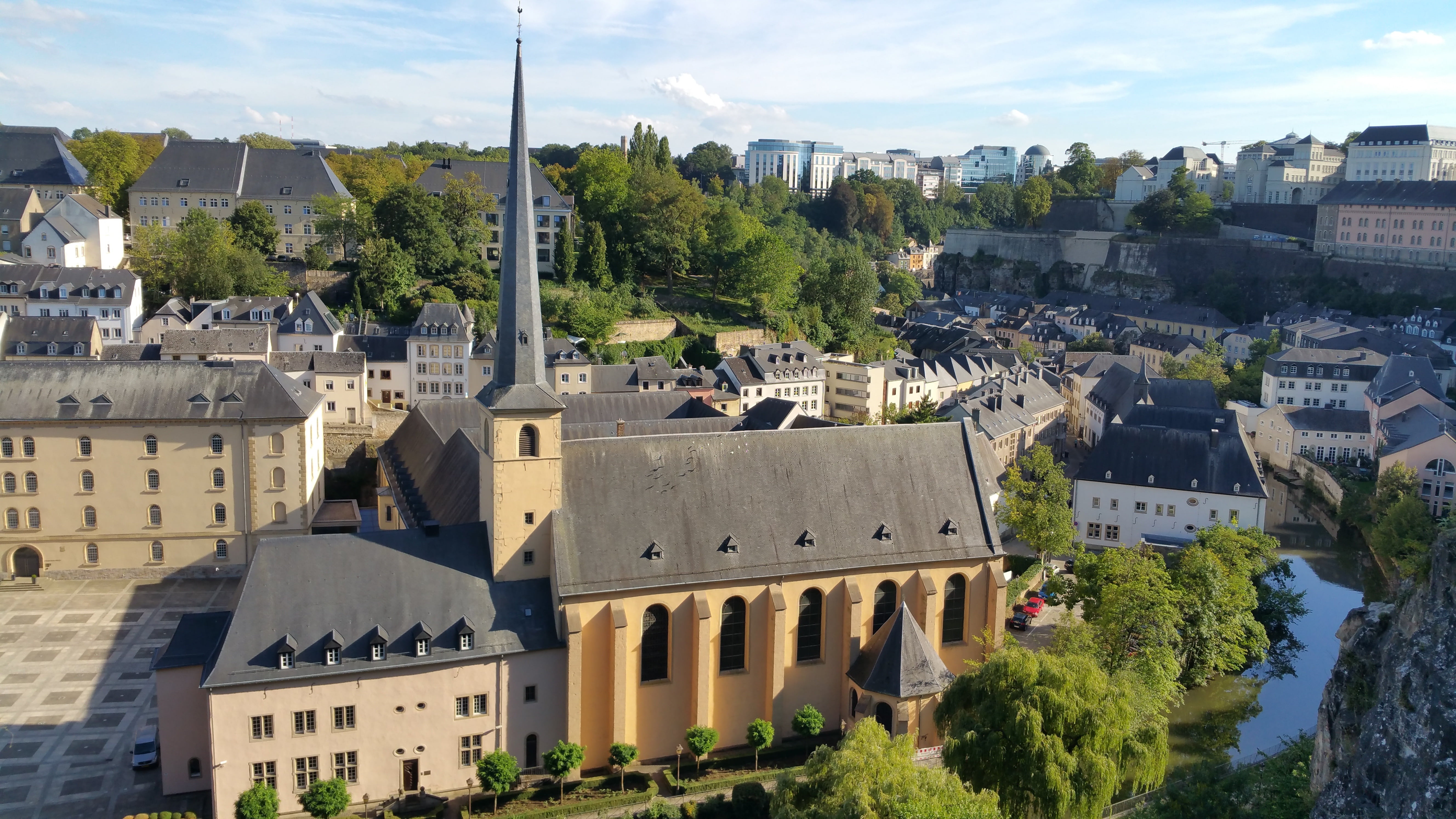 the past, day, abbey, sky, travel destinations, built structure, tower, plant, residential district, building exterior, outdoors, luxembourg, travel, city, HD Wallpaper