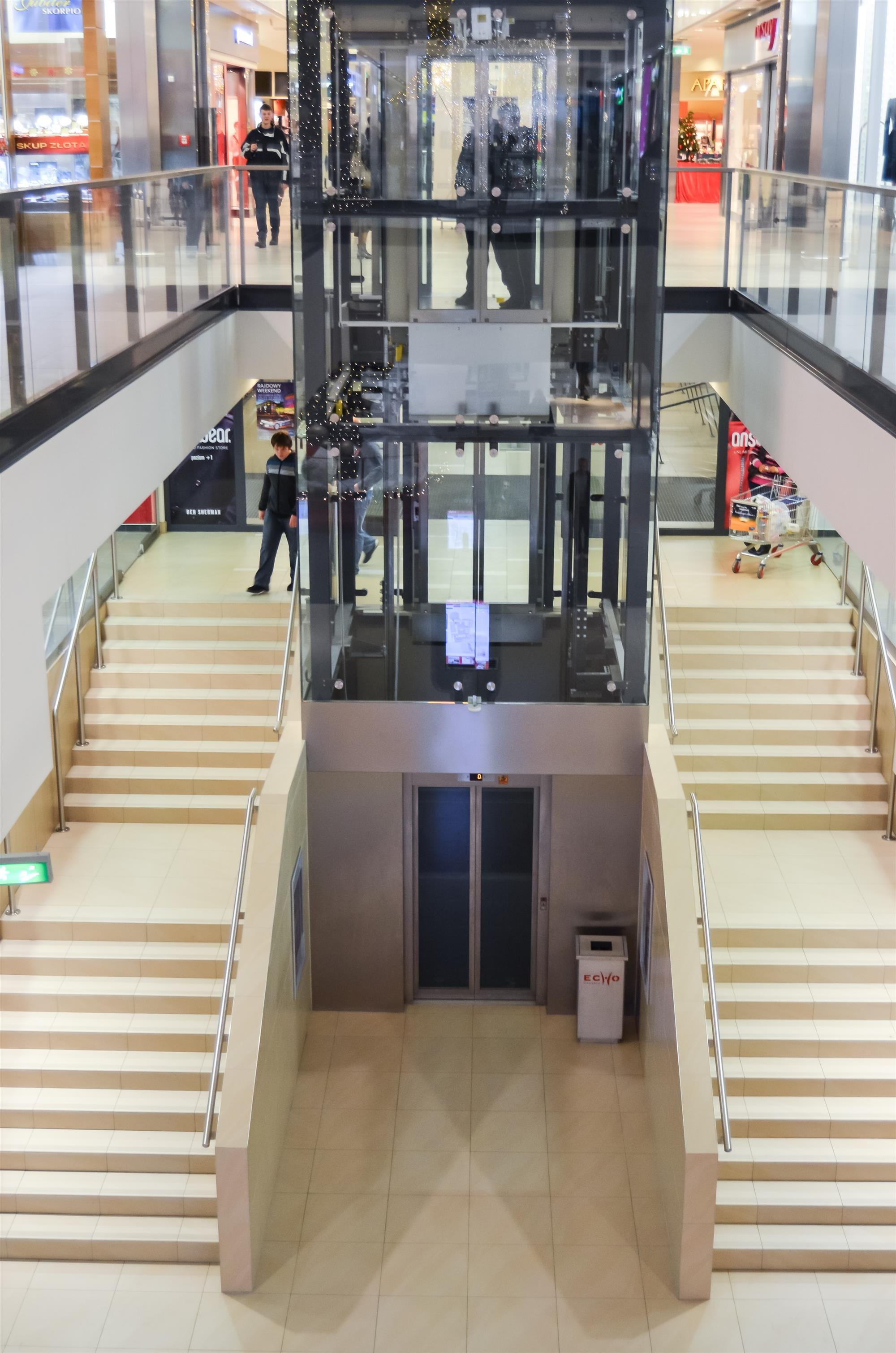 empty, 2K, convenience, built structure, steps and staircases, architecture, tiled floor, high angle view, stair, shopping, indoors, modern, mobile, staircase, Phone HD Wallpaper