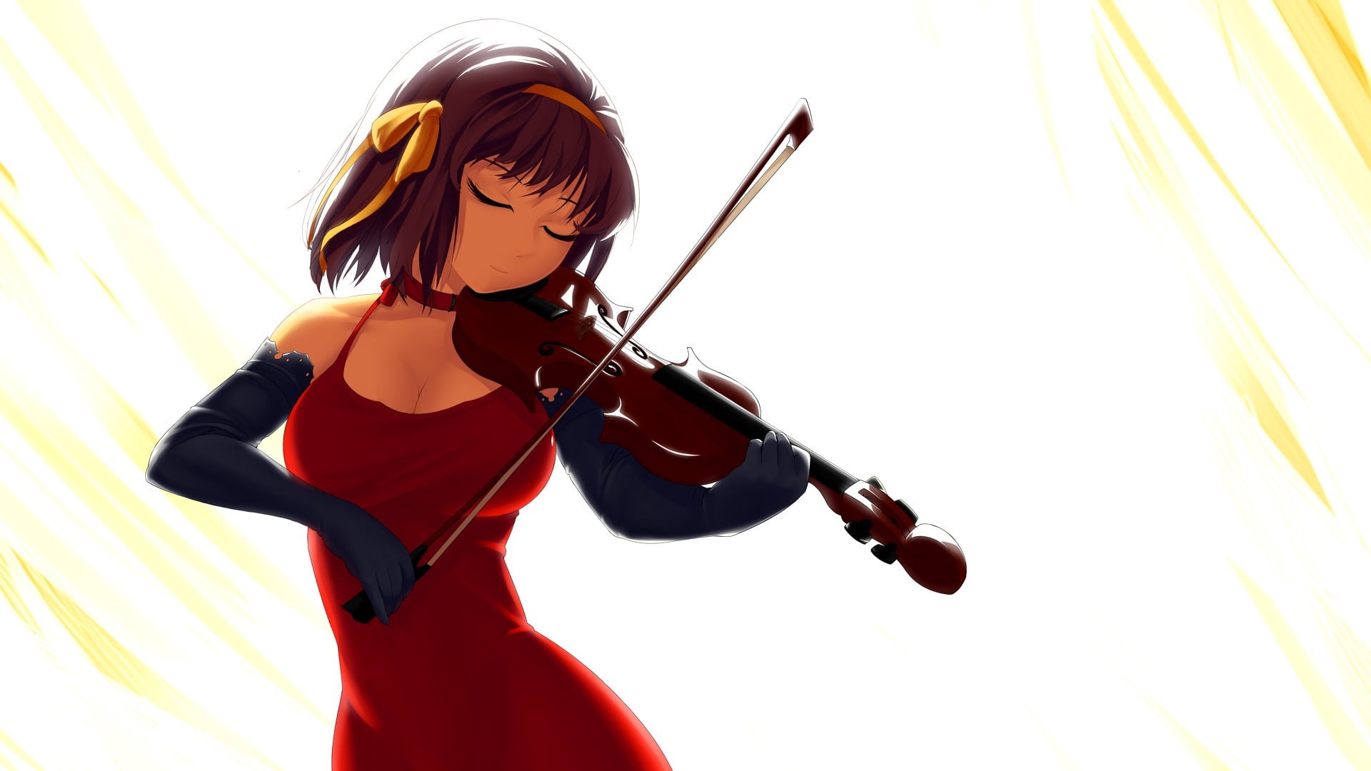hairstyle, dress, soloist, performing arts event, adult, caucasian Ethnicity, holding, female, arantheus, musical Instrument String, performer, HD Wallpaper