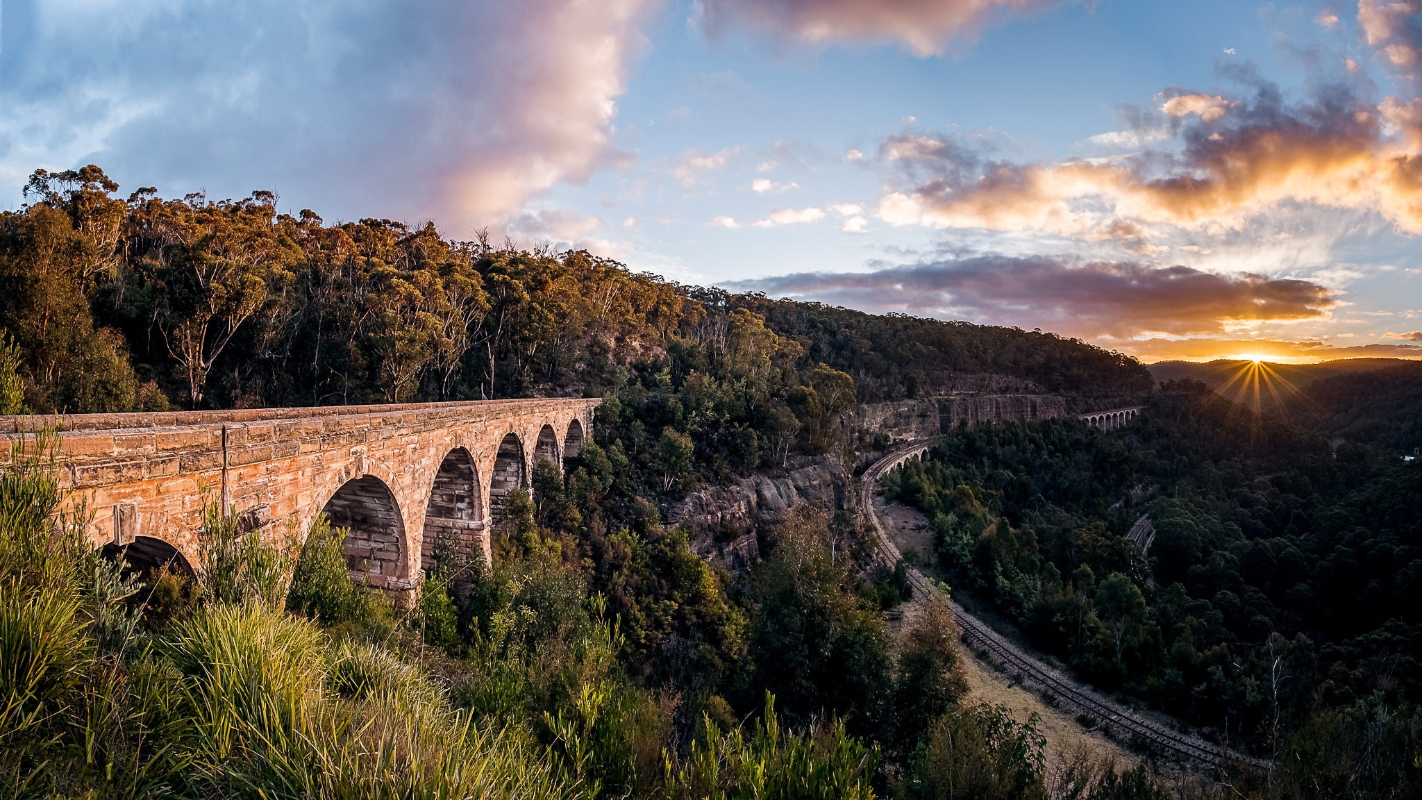 New South Wales, 1080P, Zig Zag Viaduct, Lithgow, Clarence, HD Wallpaper