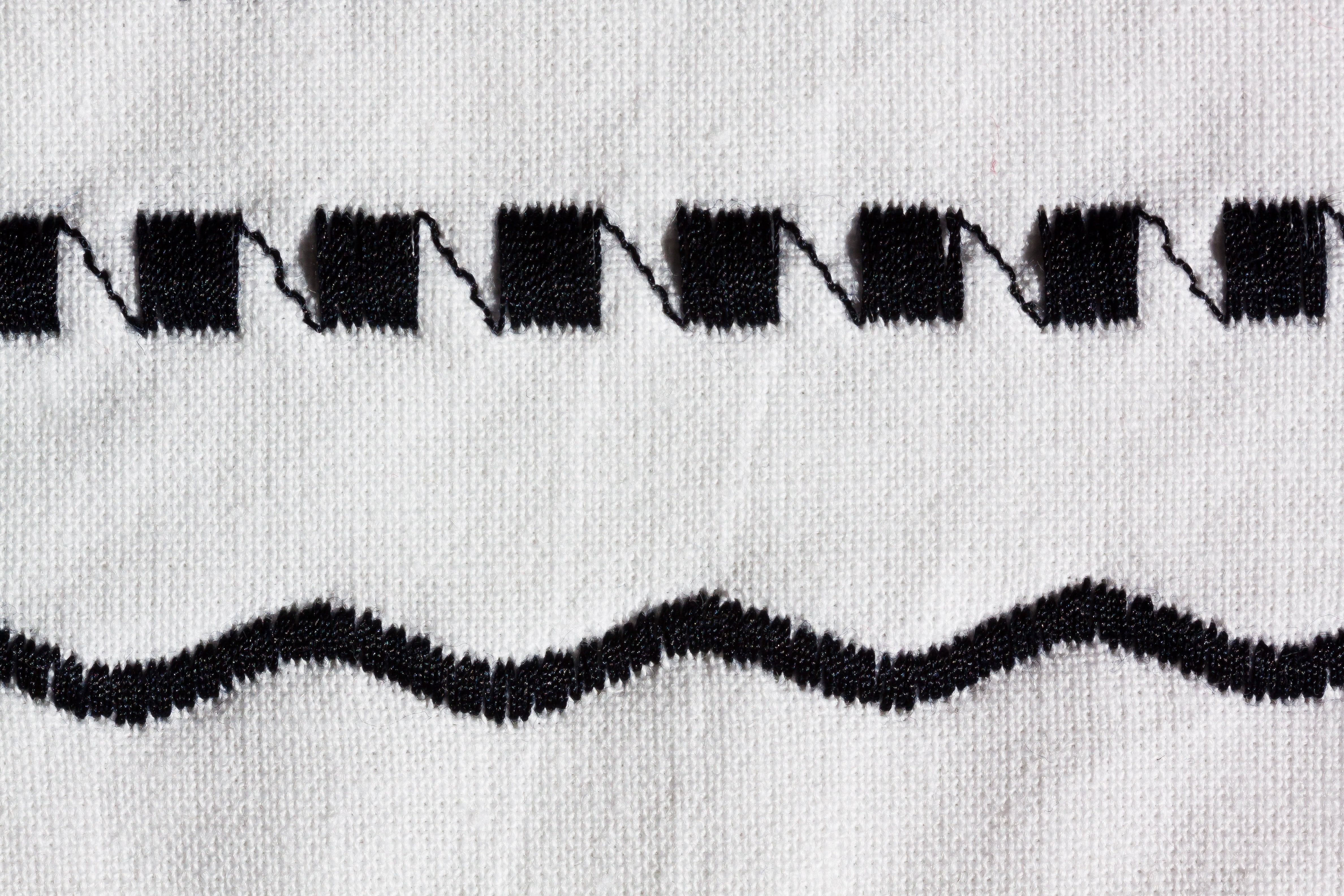 zig zag, textile, tinker, macro, pattern, sweater, wool, blank, cotton, warm clothing, striped, design, embroidery, sew, black color, fabric, woven, 4K, HD Wallpaper