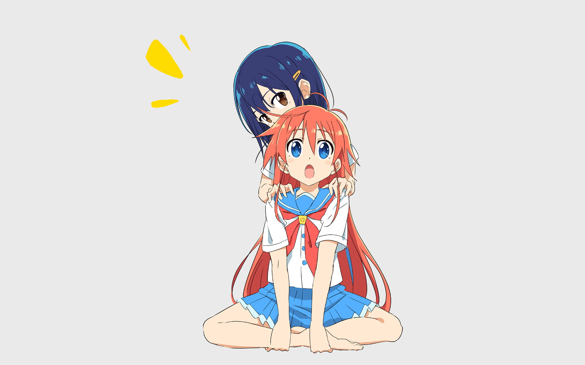 Flip Flappers, 1080P, Anime, Kokona (Flip Flappers), Papika (Flip Flappers), HD Wallpaper