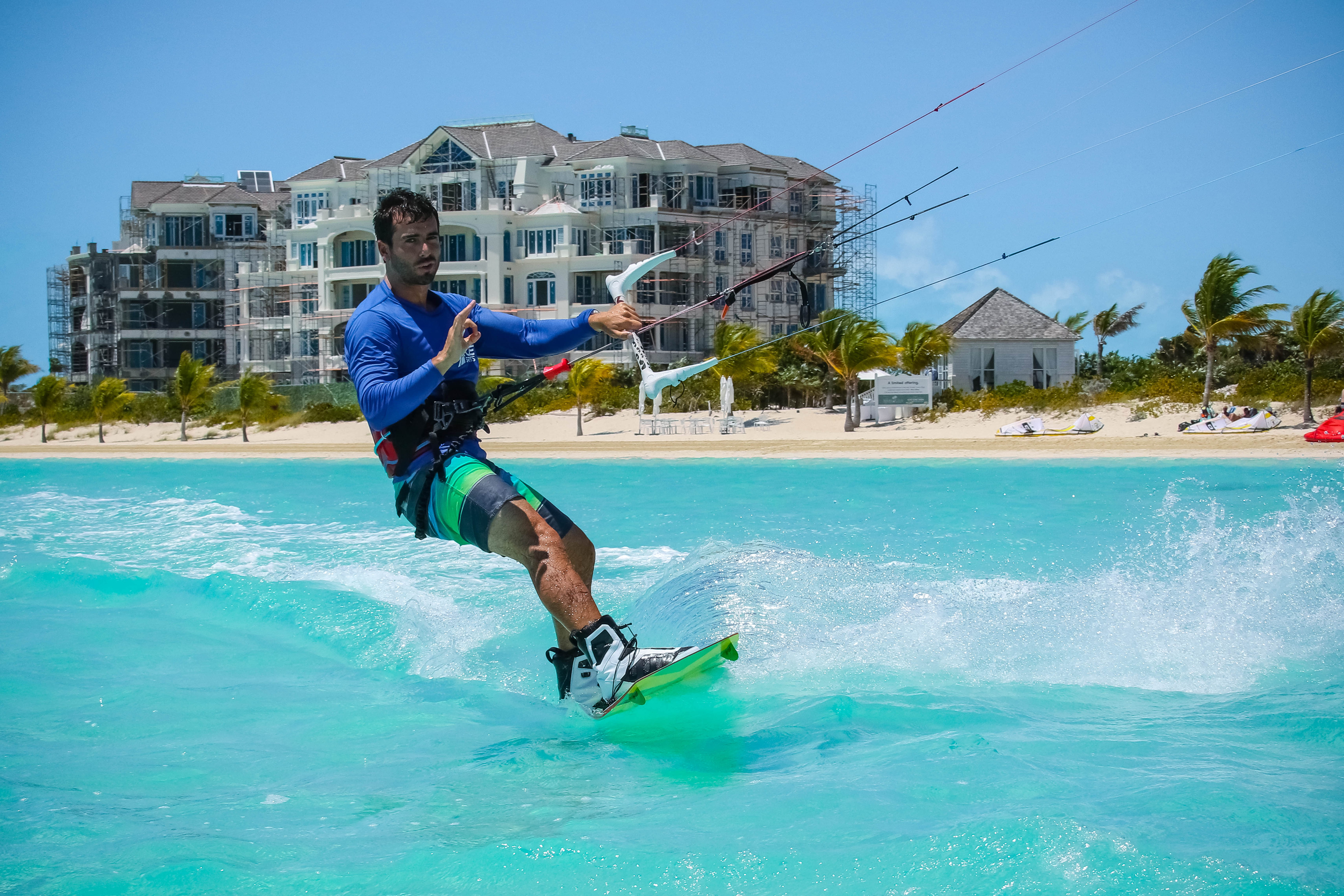 outdoors, lifestyle, beach, surf, day, blue, men, water sports, leisure, kitesurfing, sea, pool, built structure, person, turquoise colored, human arm, HD Wallpaper