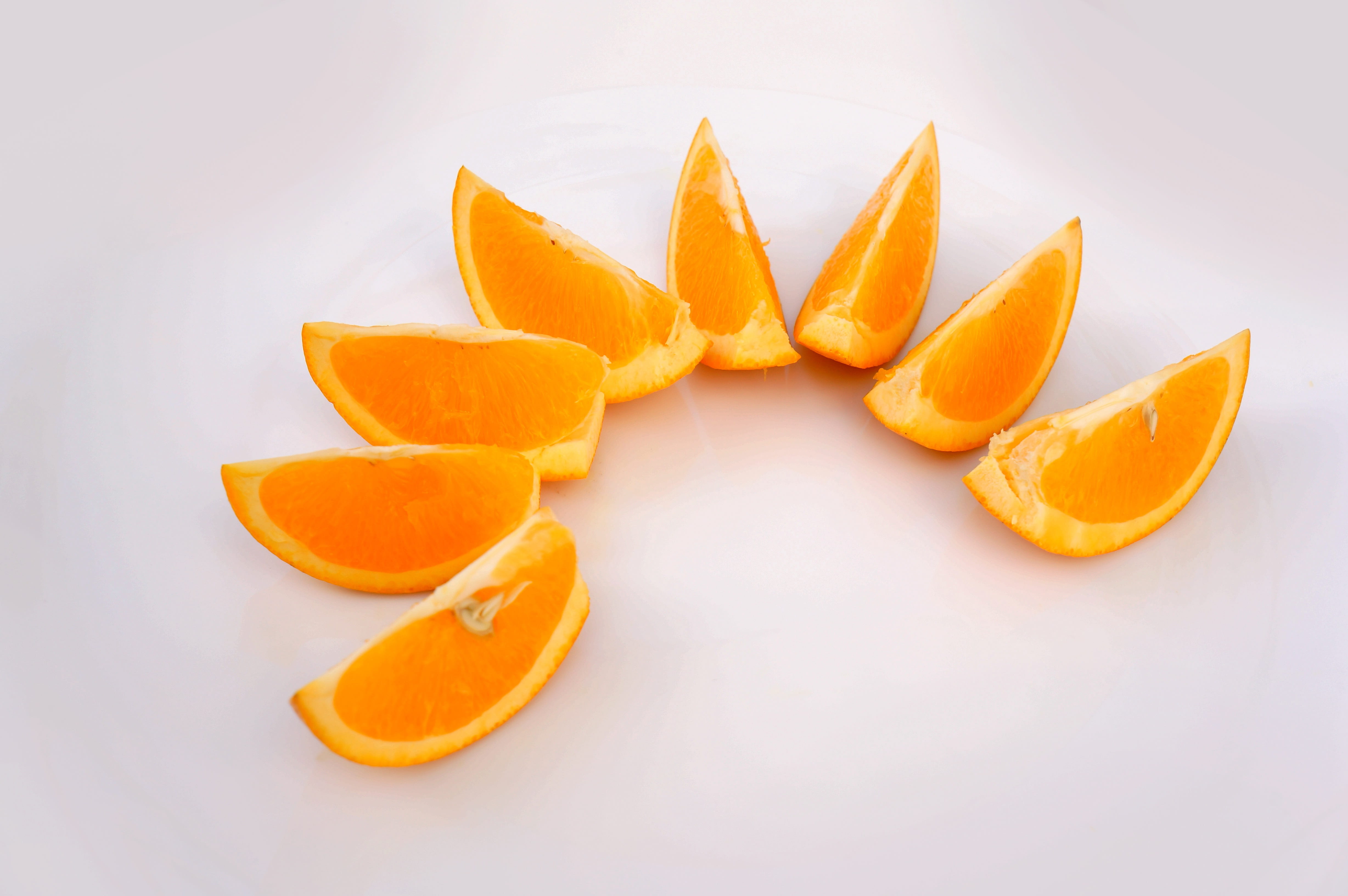 fruits, still life, group of objects, studio shot, food, orange, fresh orange, slice, citrus fruit, peel, indoors, ripe, 4K, snack, close-up, food and drink, HD Wallpaper
