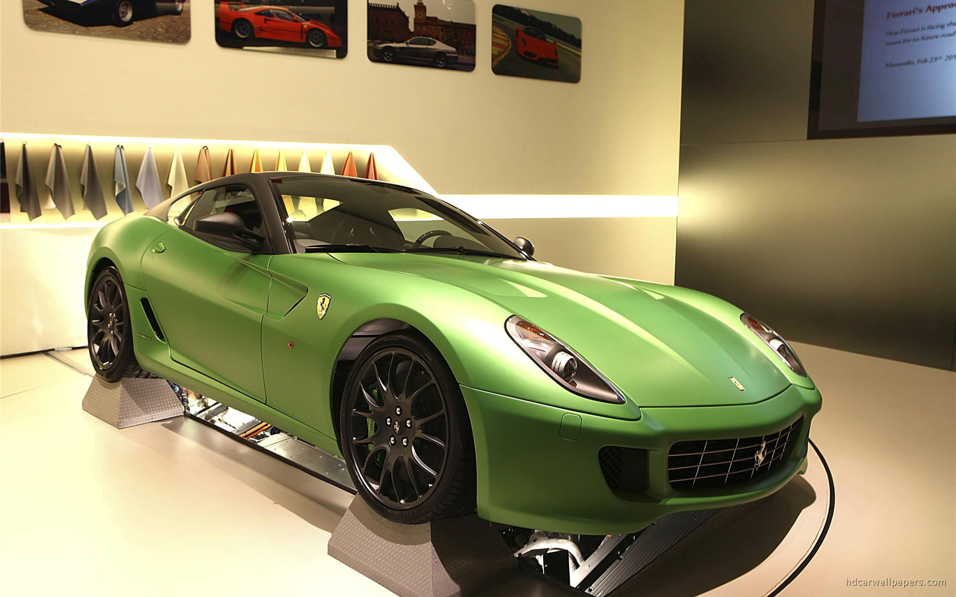 ferrari, green, gtb, hy, cars, kers, 1080P, coupe, concept, 2010, HD Wallpaper