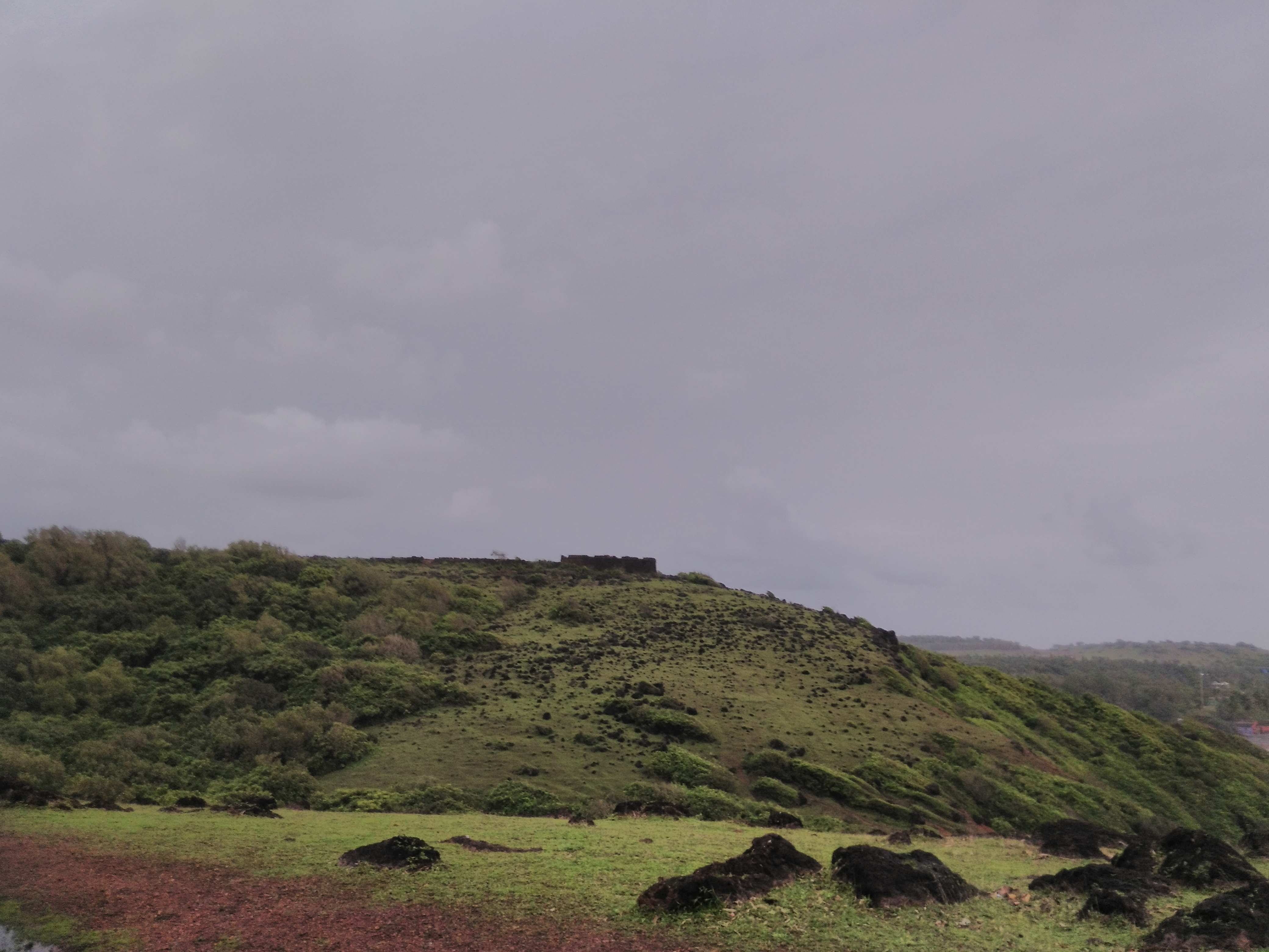 non-urban scene, beach, india, 4K, tree, no people, outdoors, day, goa, nature, environment, plant, tranquil scene, sky, tranquility, field, mountain, HD Wallpaper