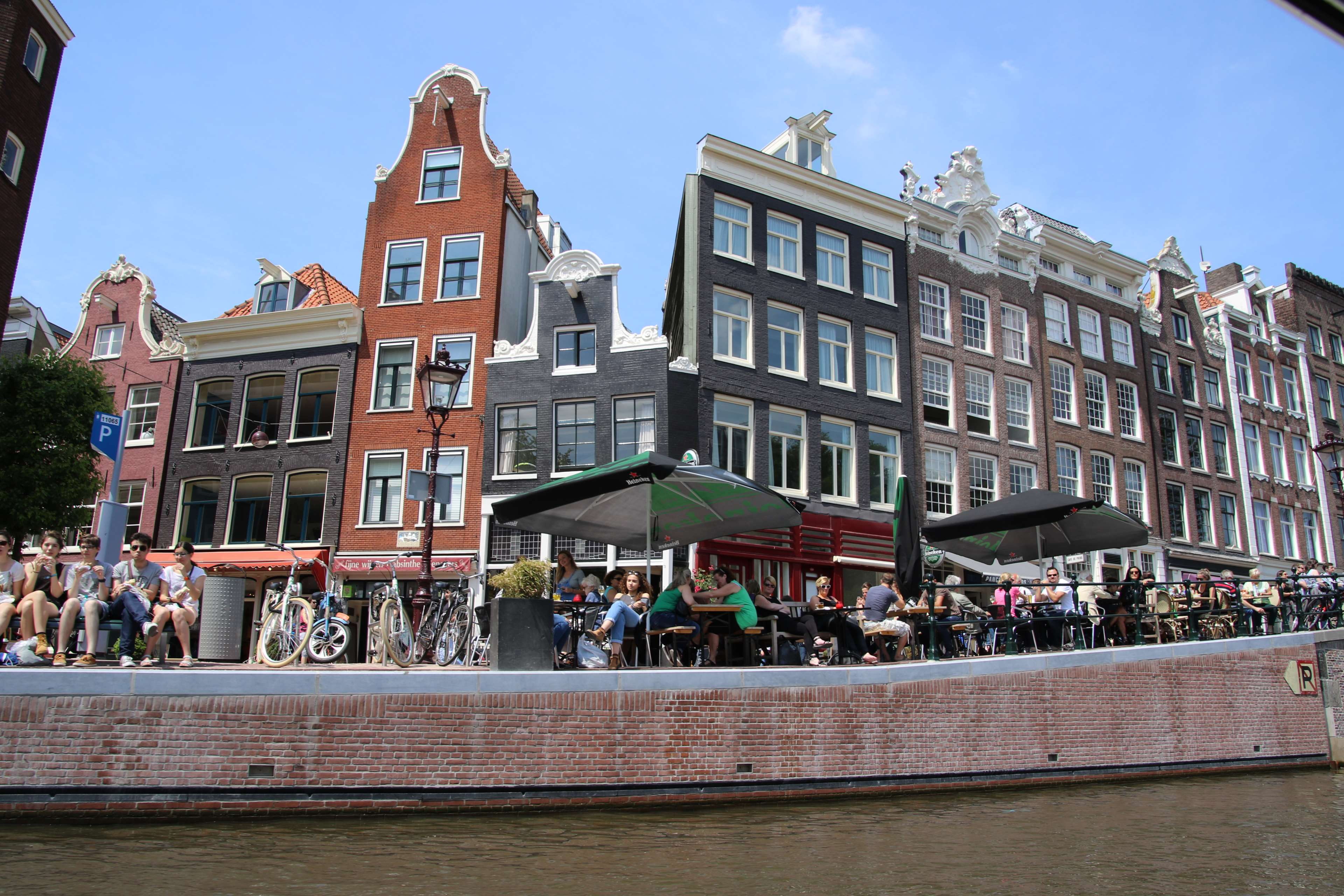 crowd, day, roofs, fun, water, group of people, caf, relax, architecture, building, gracht, women, building exterior, buildings, houses, outdoors, built structure, HD Wallpaper