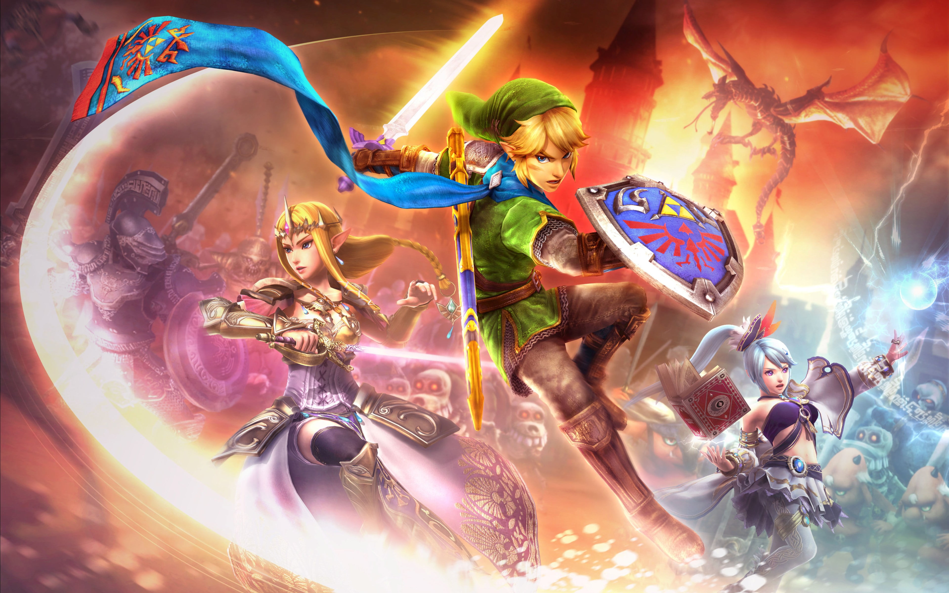 arts culture and entertainment, enjoyment, multi colored, close-up, Hyrule Warriors, indoors, warriors, fun, high angle view, hyrule, still life, choice, HD Wallpaper
