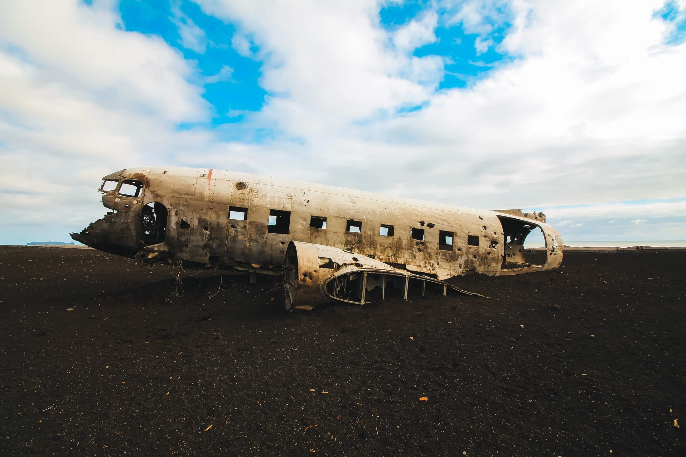 crash, nature, abandoned, landscape, landmark, cloud - sky, ruined, travel, land, bad condition, navy, wreckage, aerospace industry, transportation, deterioration, HD Wallpaper