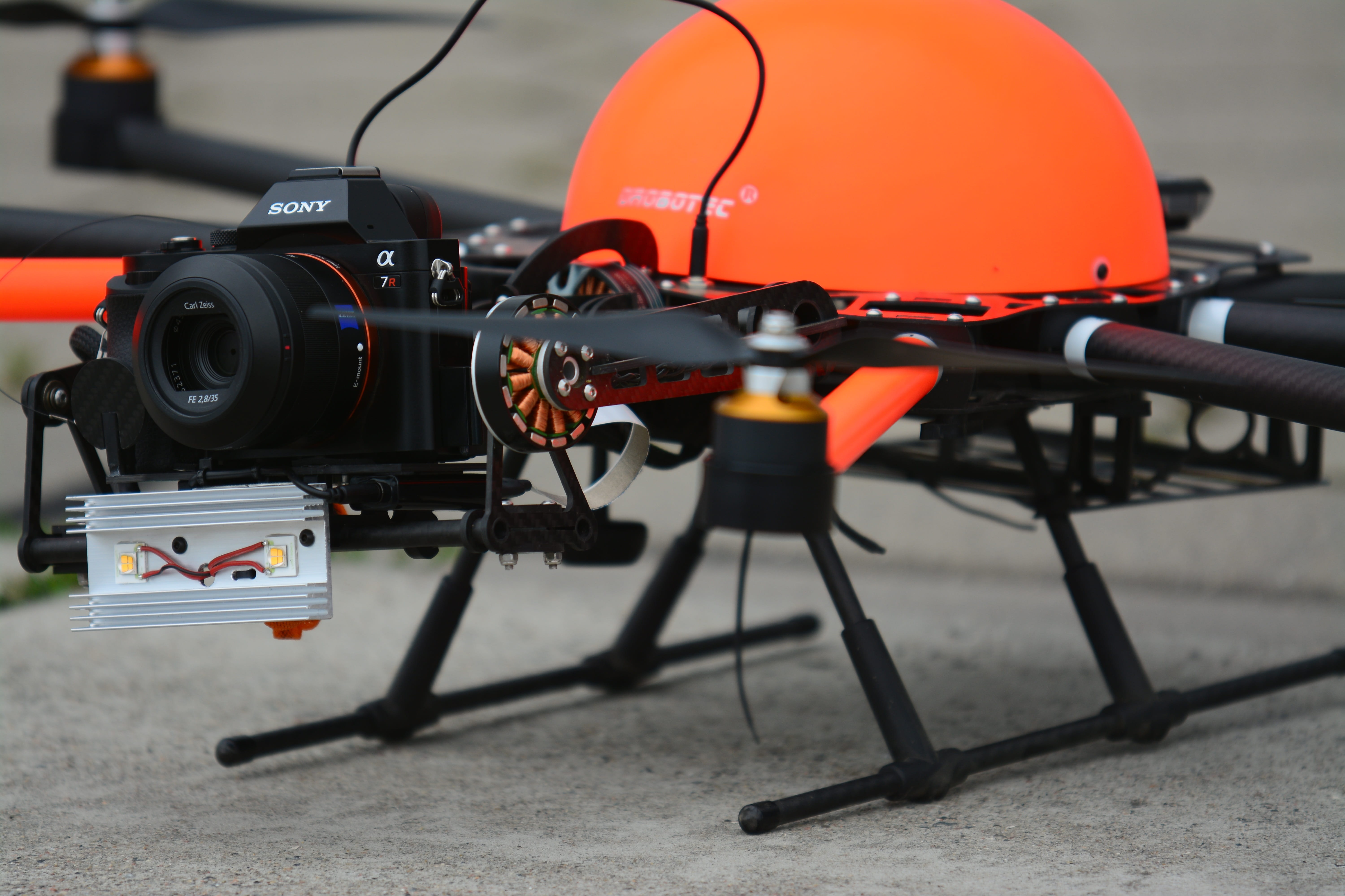 flying object, transportation, selective focus, aircraft, no people, equipment, mode of transportation, nature, technology, orange color, 5K, drone, aerial view, HD Wallpaper