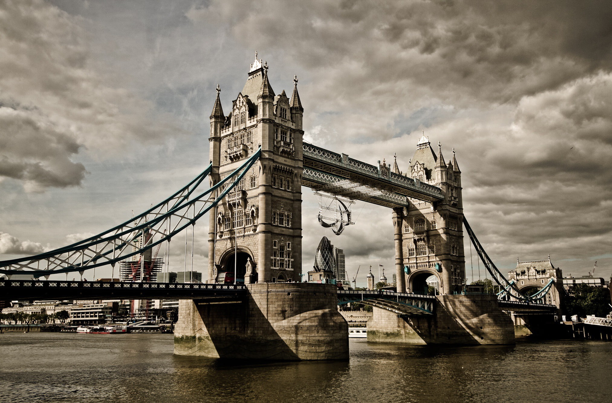 1080P, London, retro, sigma, canon, lightroom, bridge, tower, Tower Bridge, grade, HD Wallpaper