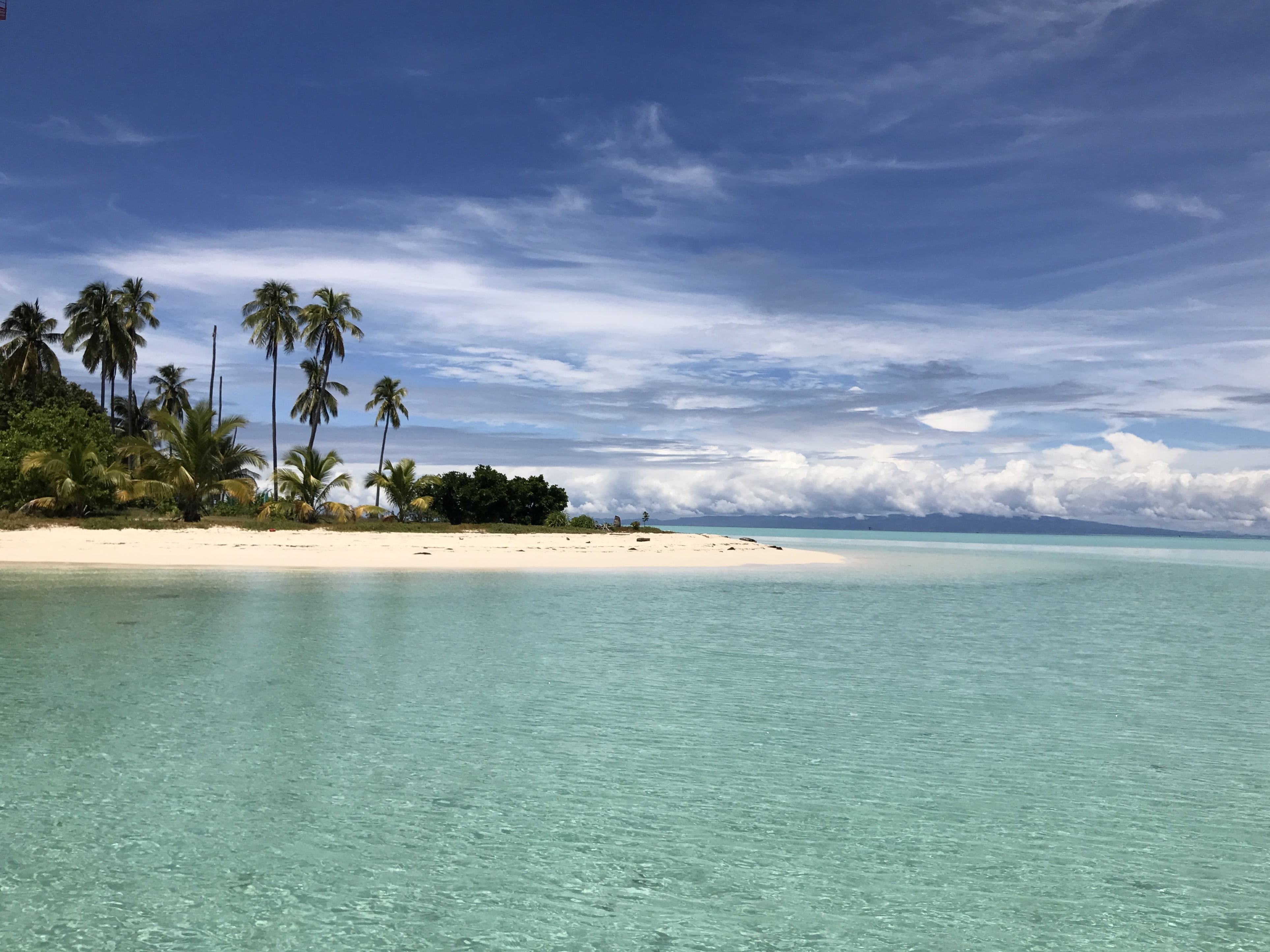 nature, outdoors, scenics - nature, 4K, turquoise colored, tree, shore, swimming pool, cloud - sky, warship island, tranquility, coconut palm tree, growth, HD Wallpaper