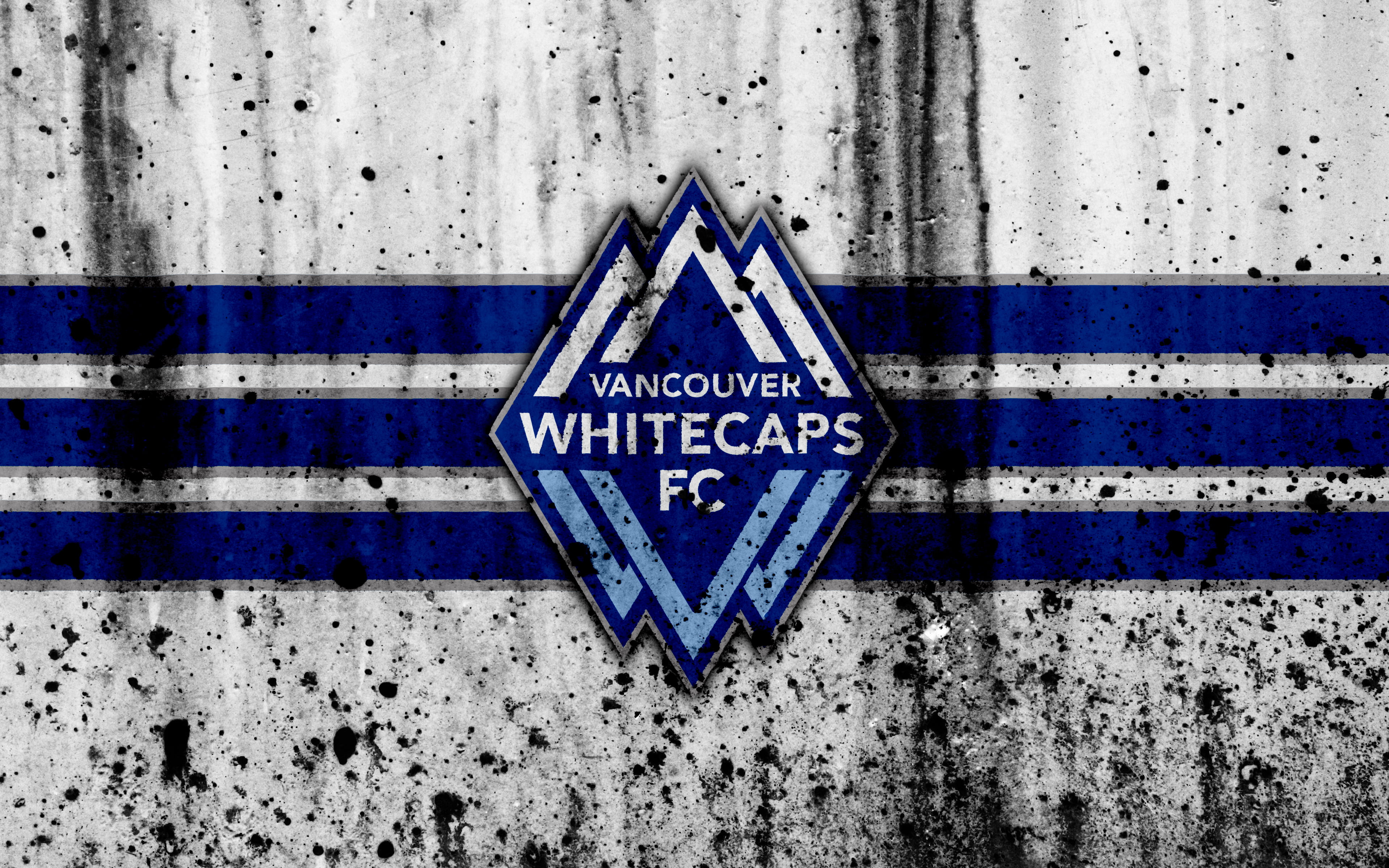 Soccer, Emblem, Logo, Vancouver Whitecaps FC, MLS, 4K, HD Wallpaper
