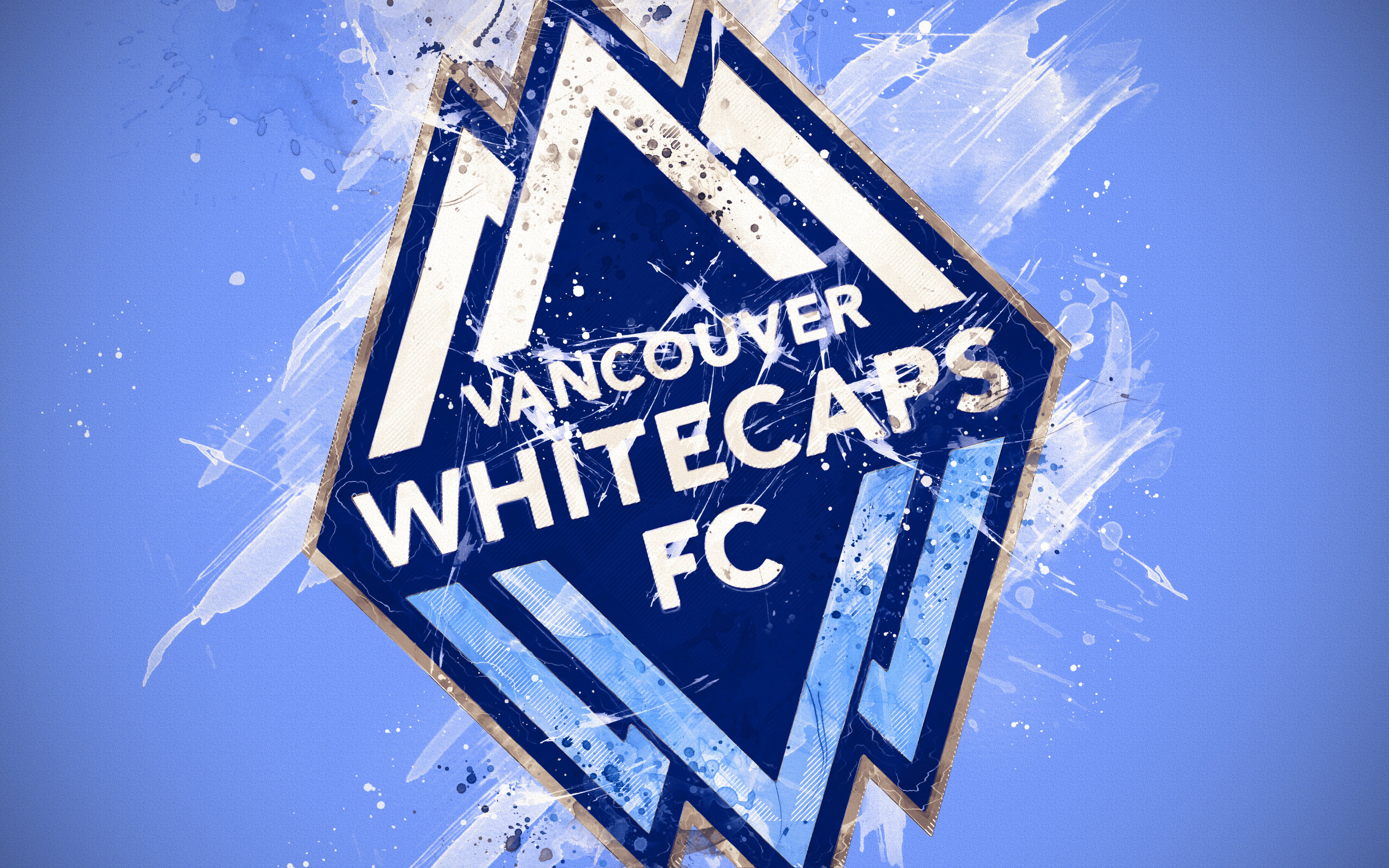 Soccer, Emblem, Vancouver Whitecaps FC, 4K, Logo, MLS, HD Wallpaper