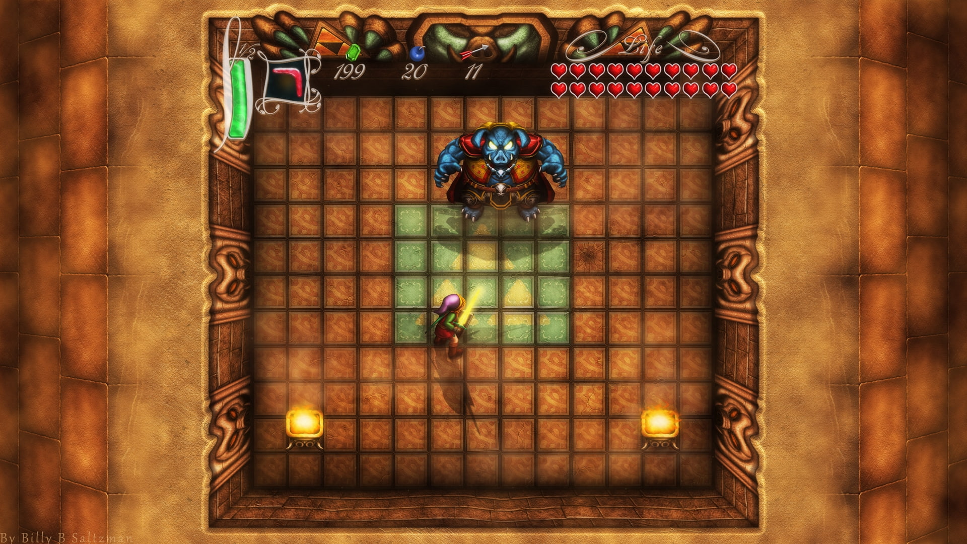 1080P, hd, link, Ganondorf, legend, past, video, The Legend of Zelda, battle, art, boss, zelda, games, HD Wallpaper