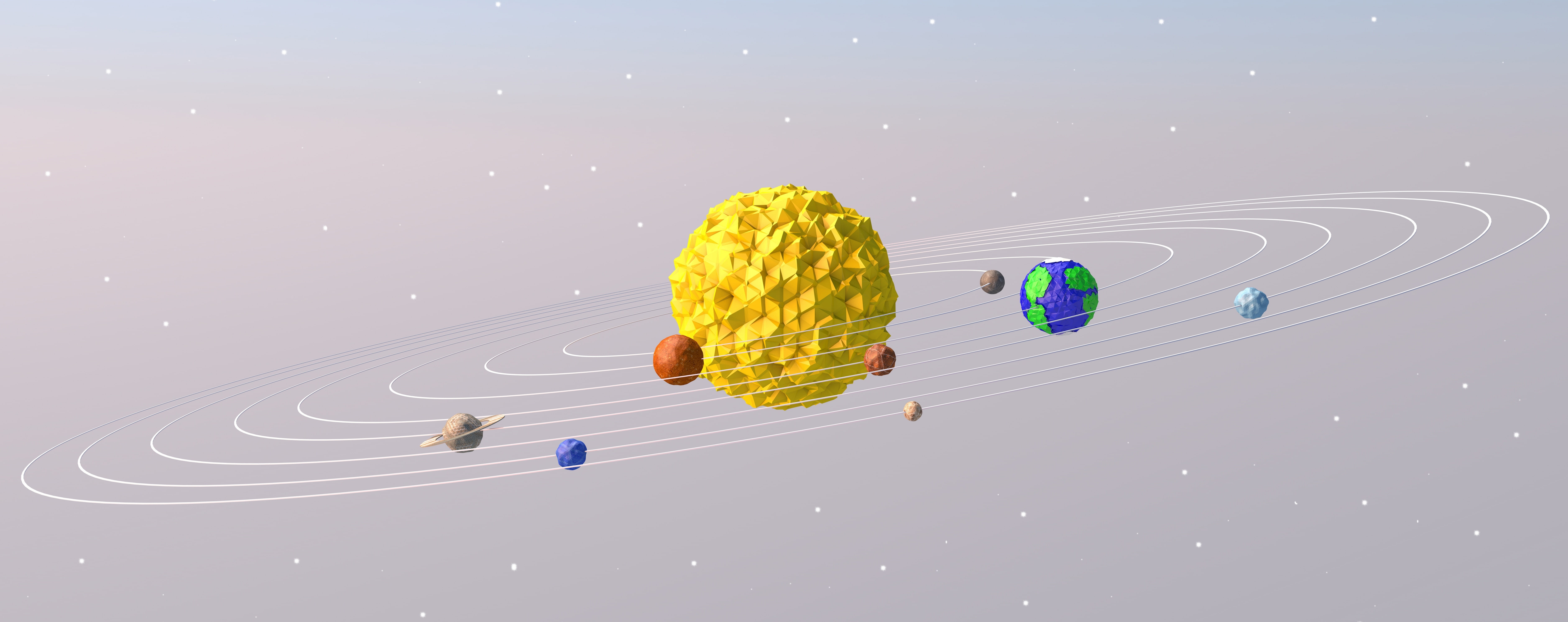 multi colored, plutonium, representation, inflatable, system, studio shot, earth, solar, choice, mid-air, illustration, sun system, hd, fun, indoors, geometric shape, HD Wallpaper