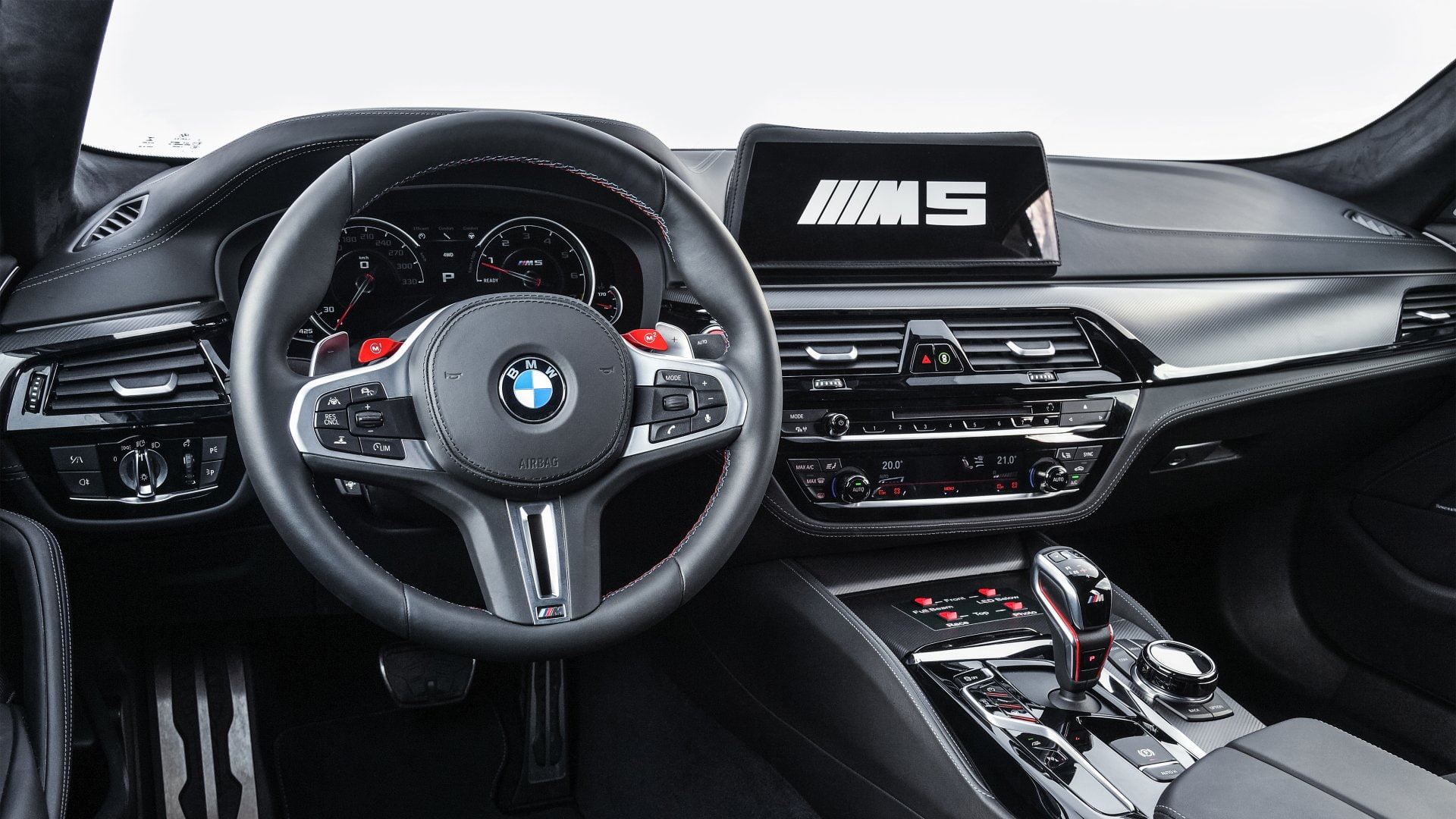 BMW M5 MotoGP Safety Car, Interior, Safety Car, Car, BMW M5, 1080P, BMW, HD Wallpaper
