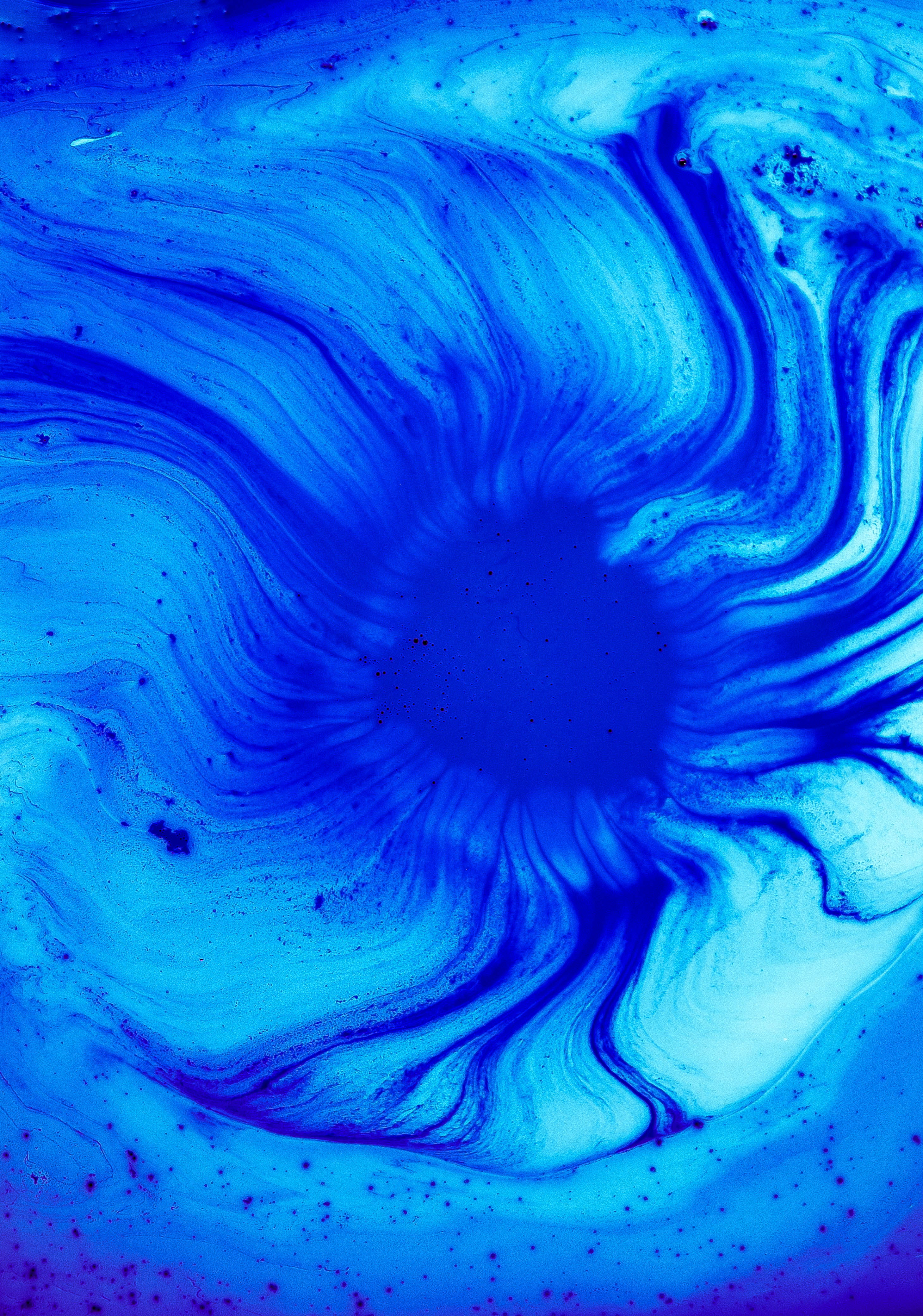 multi colored, vibrant color, 4K, vitality, background, creativity, chaos, motion, turquoise, swirl, nature, blue, universe, full frame, painting, acience, Phone HD Wallpaper