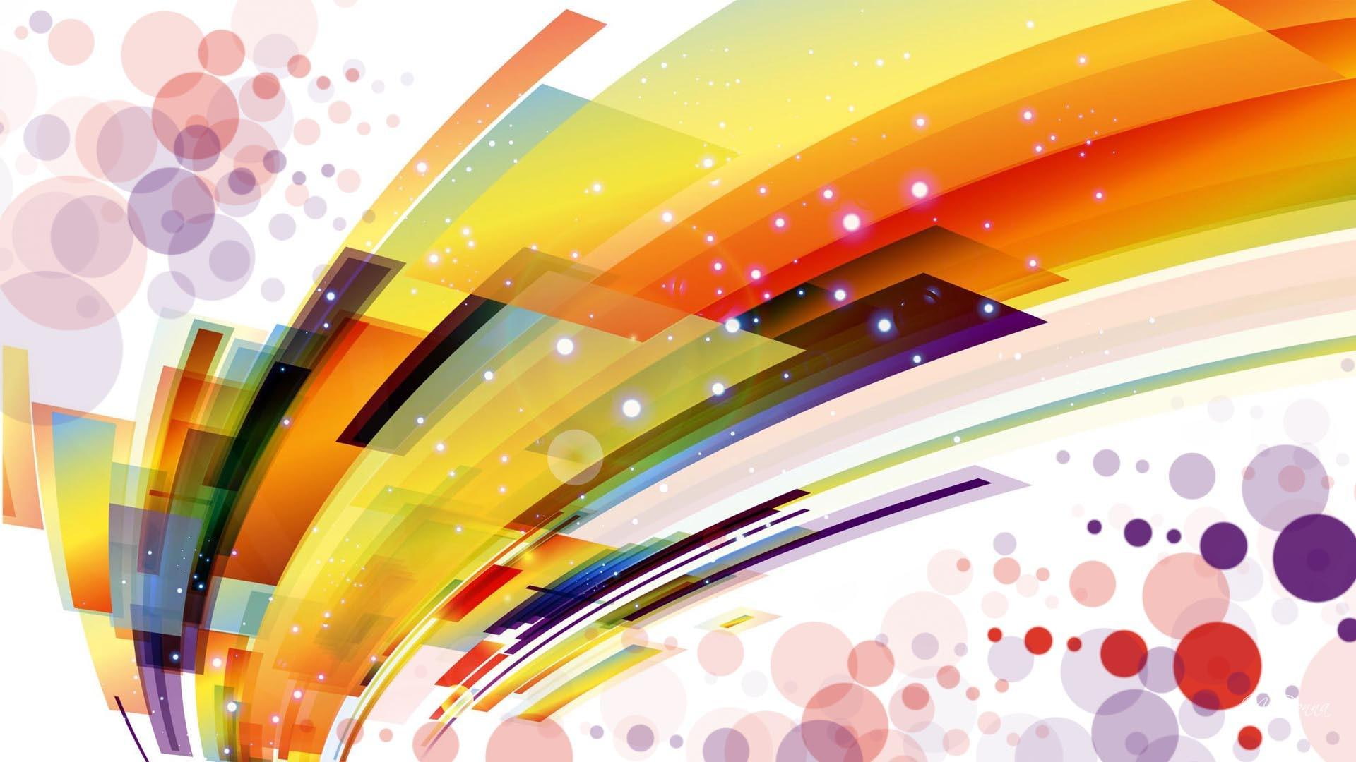 orange, 1080P, colors, splatter, gold, pink, streakers, purple, bokeh, 3d and abstra, abstract, colorful, streaks, yellow, HD Wallpaper