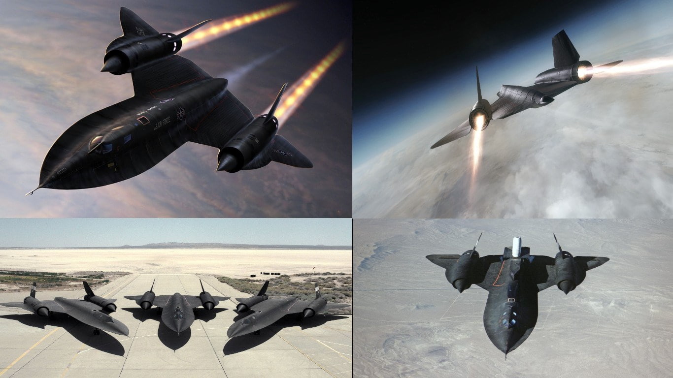 lockheed sr 71 blackbird, fighter plane, conflict, mid-air, fighting, water, no people, sea, digital composite, flying, air vehicle, sky, war, nature, military, HD Wallpaper