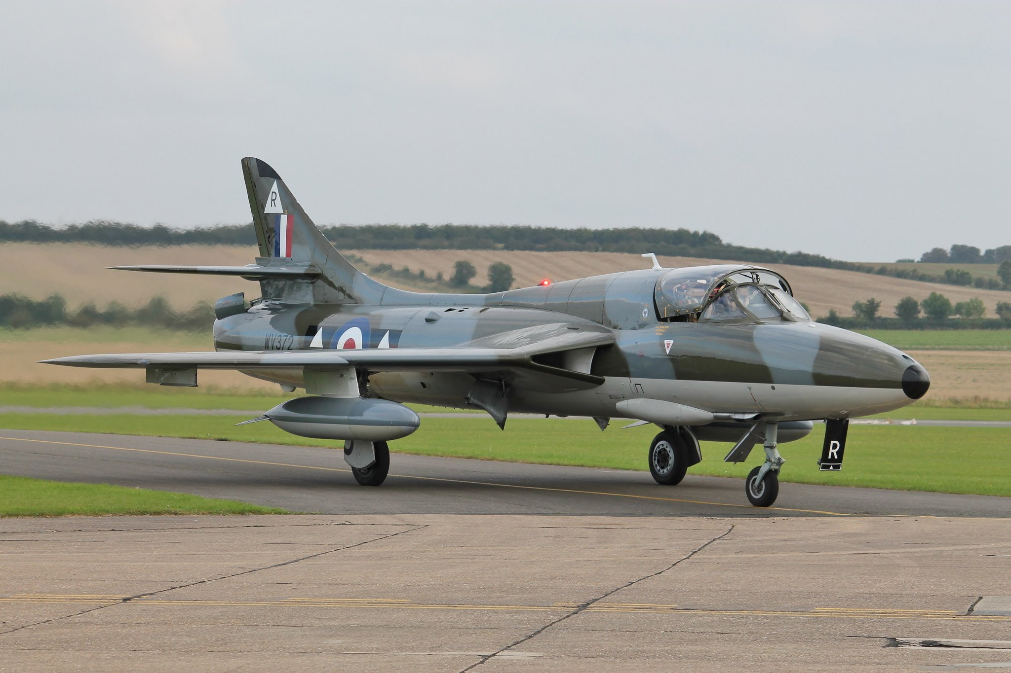 royal air force, fighter, reconnaissance, bomber, 1080P, 1954, kingdom, ground attack, united, hawker, hunter t7, aircrafts, HD Wallpaper