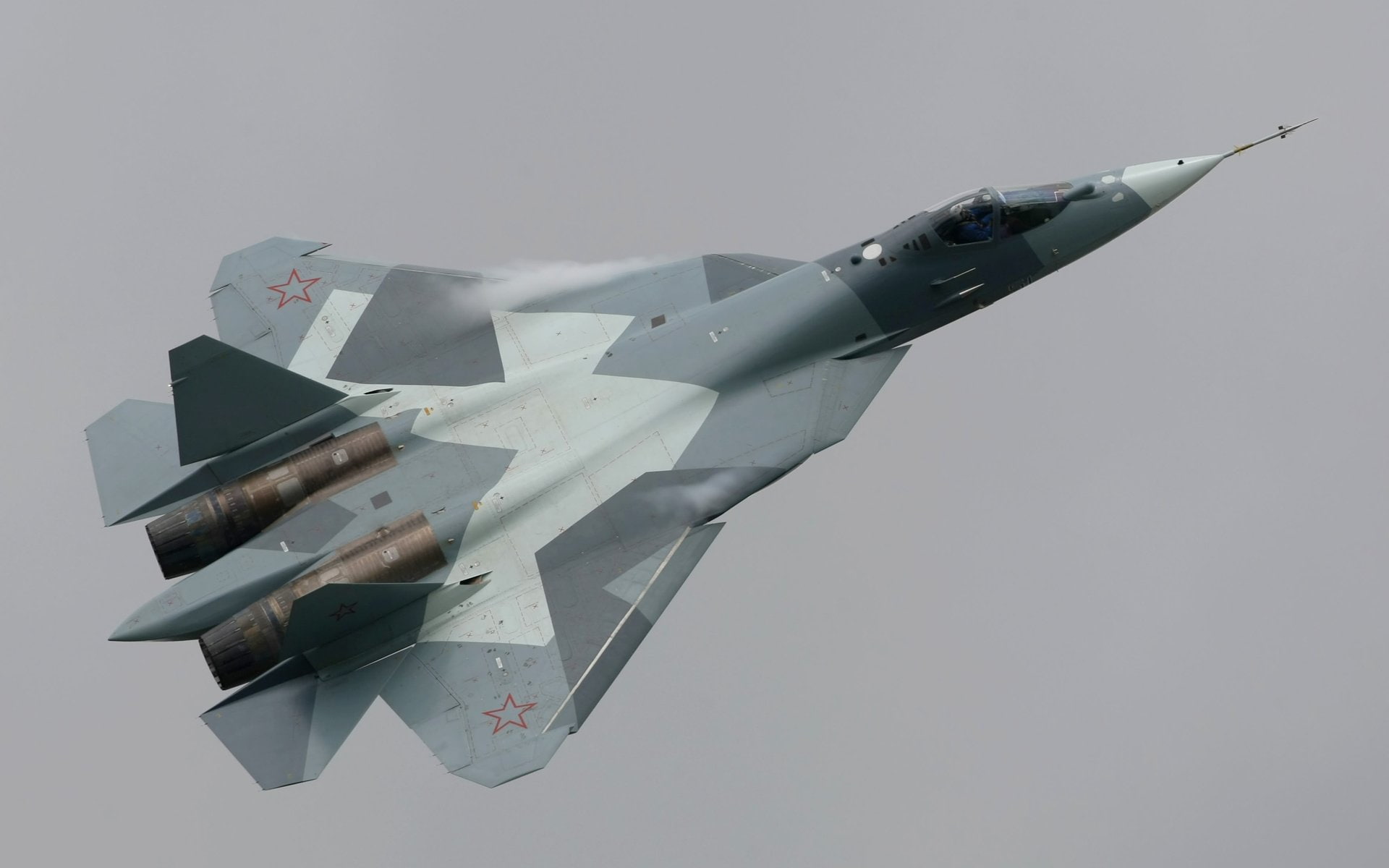 Sukhoi Su-57, Jet Fighters, 1080P, HD Wallpaper