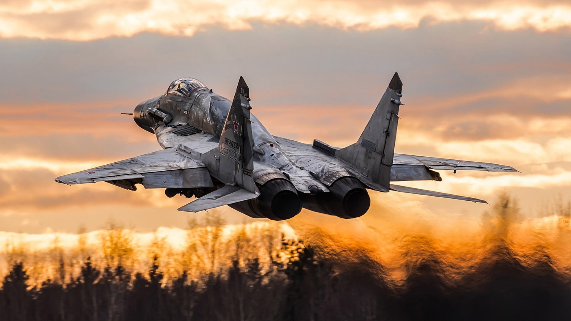 Warplane, Jet Fighters, Jet Fighter, Mikoyan MiG-29, 1080P, Aircraft, HD Wallpaper