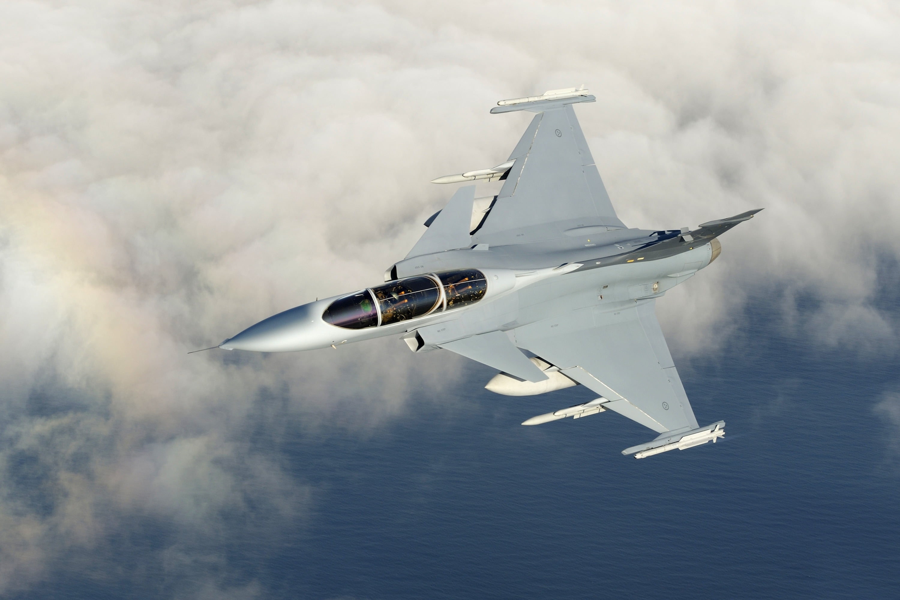 air Vehicle, nature, ominous, motion, mode of transportation, fighter aircraft, day, plane, engine, no people, blue, sky, travel, business, military, jetplane, HD Wallpaper