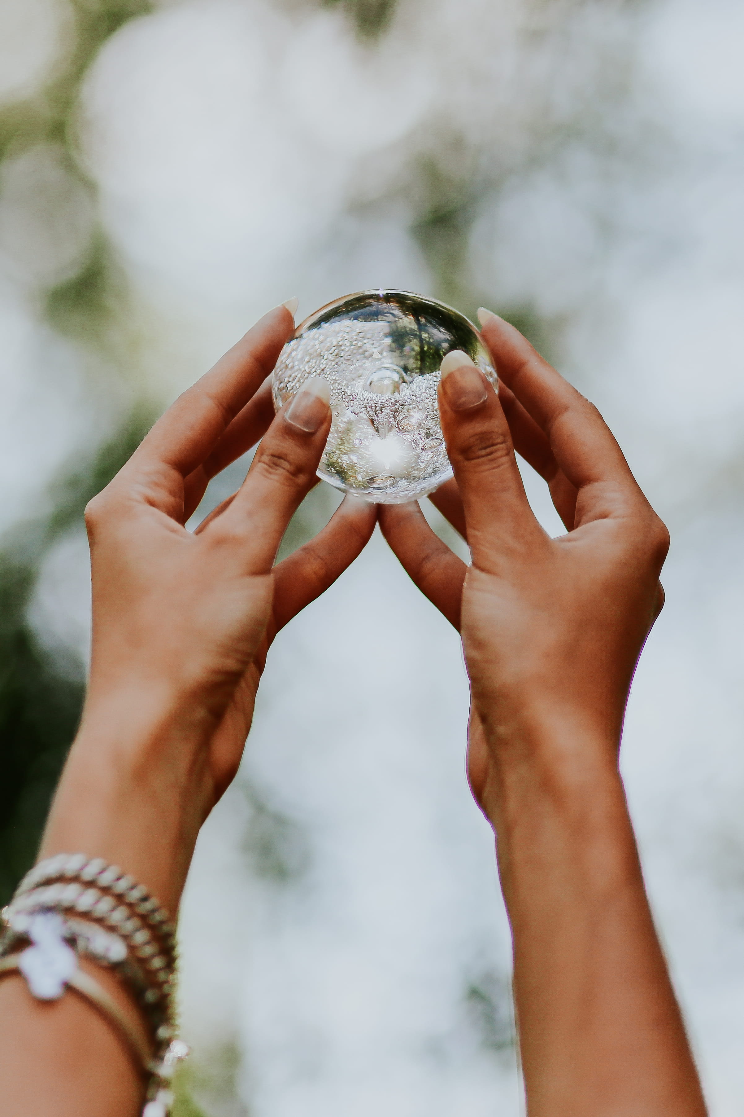 personal perspective, finger, little, women, human Hand, leisure activity, close-up, human body part, adult, people, crystal, hands, day, outdoors, body part, Phone HD Wallpaper