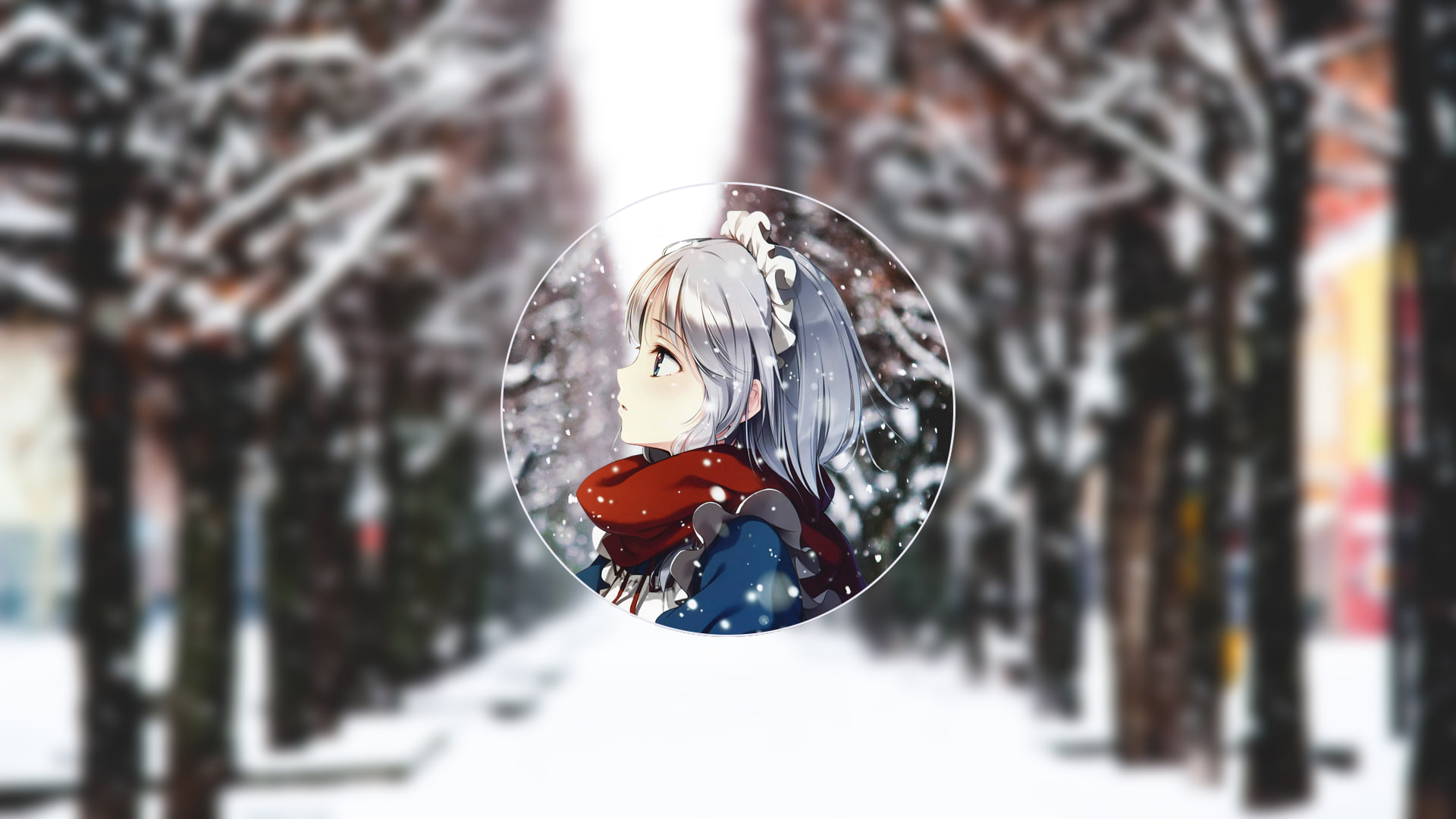 nature, focus on foreground, Touhou, no people, glass - material, blurred, 1080P, crystal ball, selective focus, decoration, outdoors, sphere, frozen, HD Wallpaper