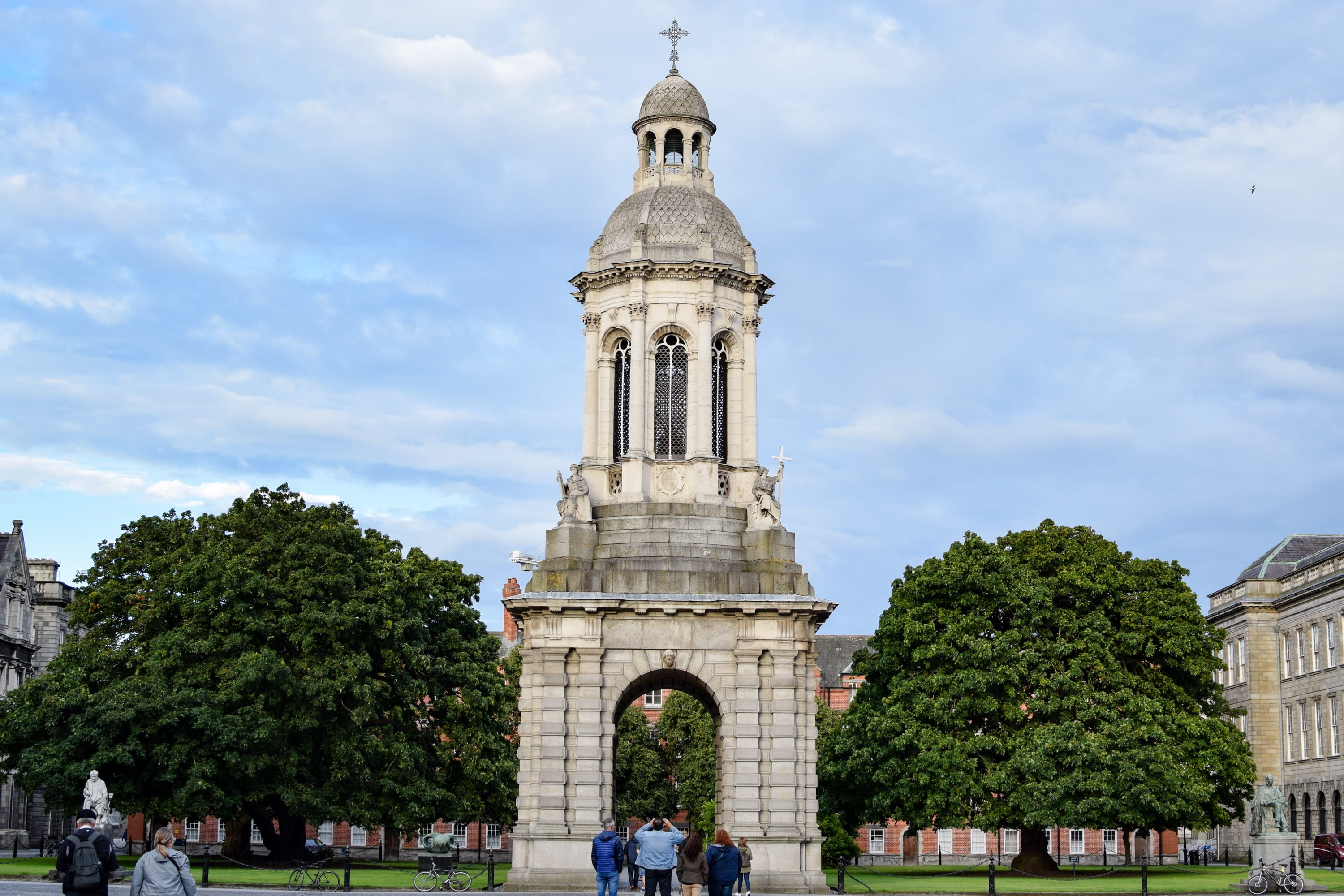 tree, building exterior, day, group of people, arch, tourists, religion, real people, tourism, tower, place of worship, built structure, travel destinations, HD Wallpaper