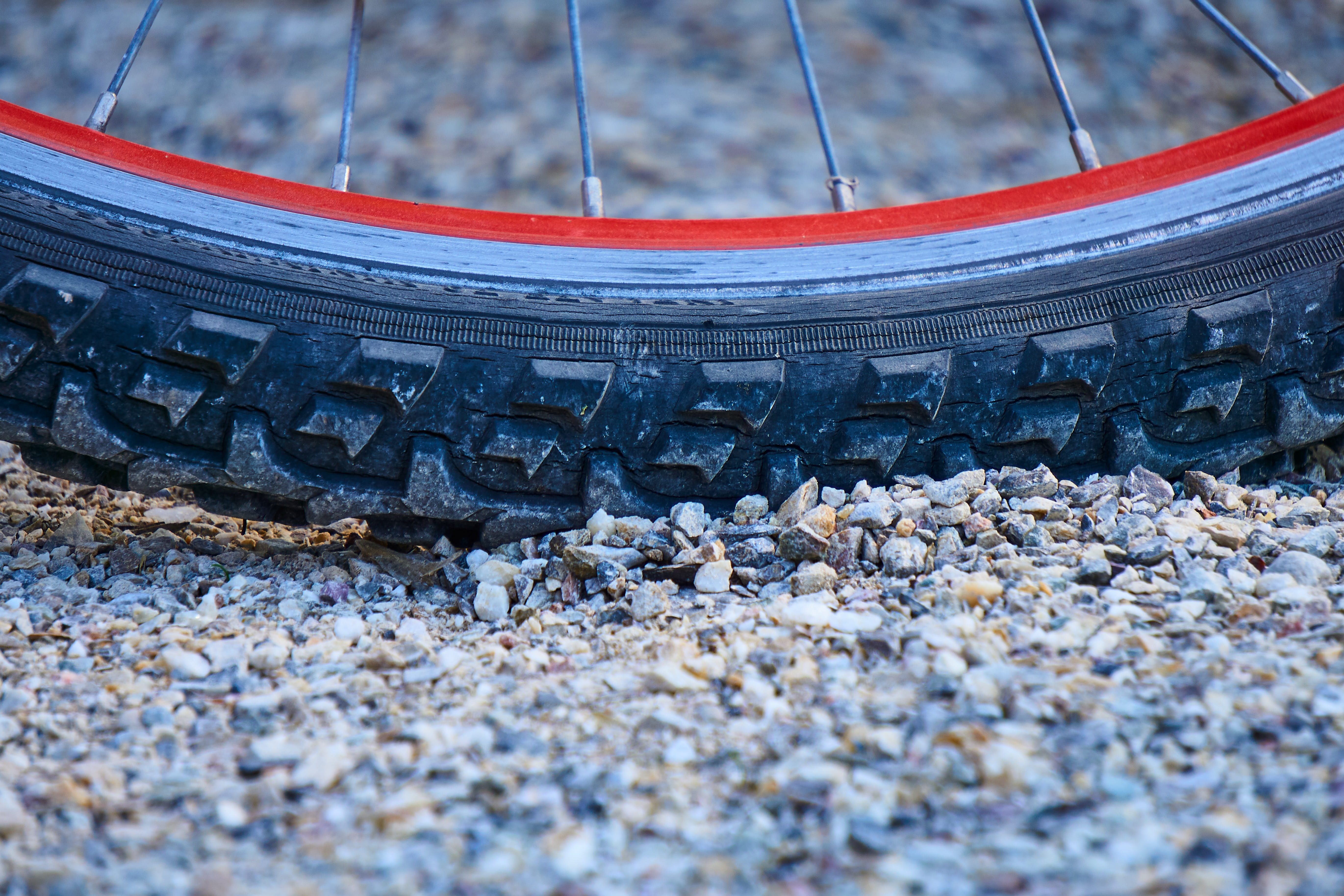 rubber, cycling, tyres, metal, spokes, outdoor, solid, close up, mature, city, macro, rock, tire, profile, 5K, bicycle tires, outdoors, selective focus, HD Wallpaper