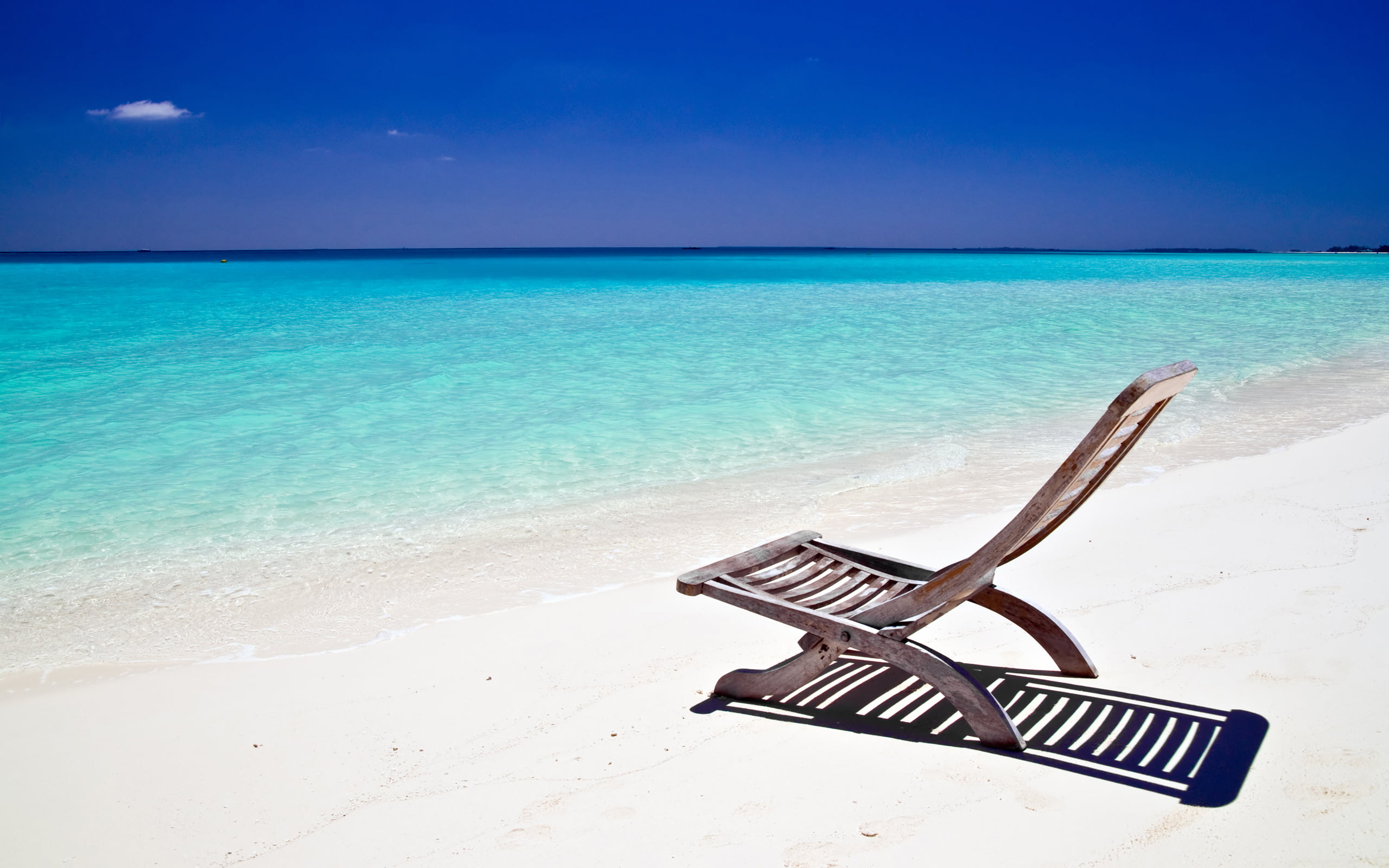 beauty in nature, no people, relaxation, blue, armless, Beach, tranquil scene, water, scenics - nature, Nature, brown, turquoise colored, tranquility, horizon, HD Wallpaper