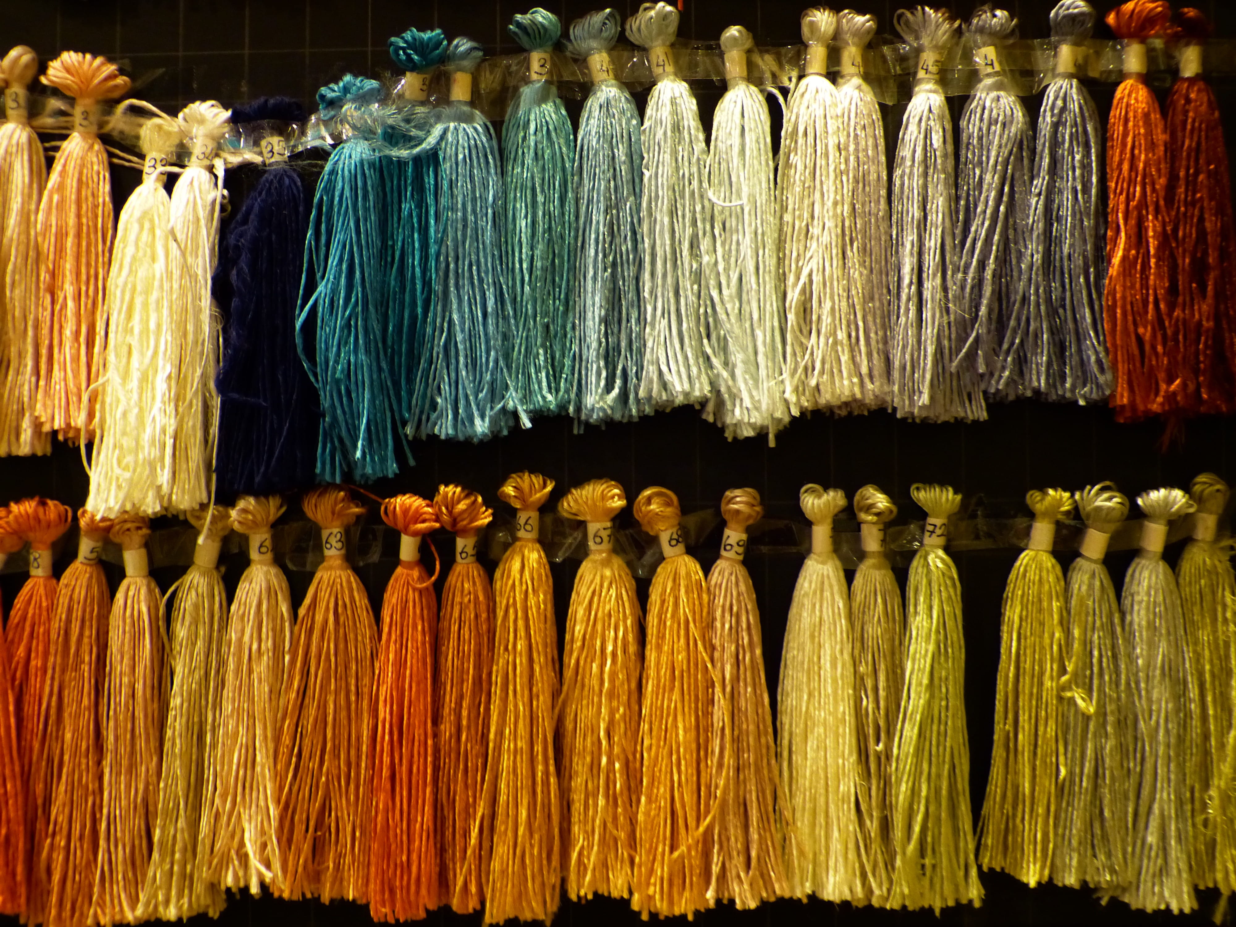 large group of objects, store, abundance, choice, silk, variation, hang, market stall, retail, market, colored, in a row, still life, indoors, hanging, HD Wallpaper