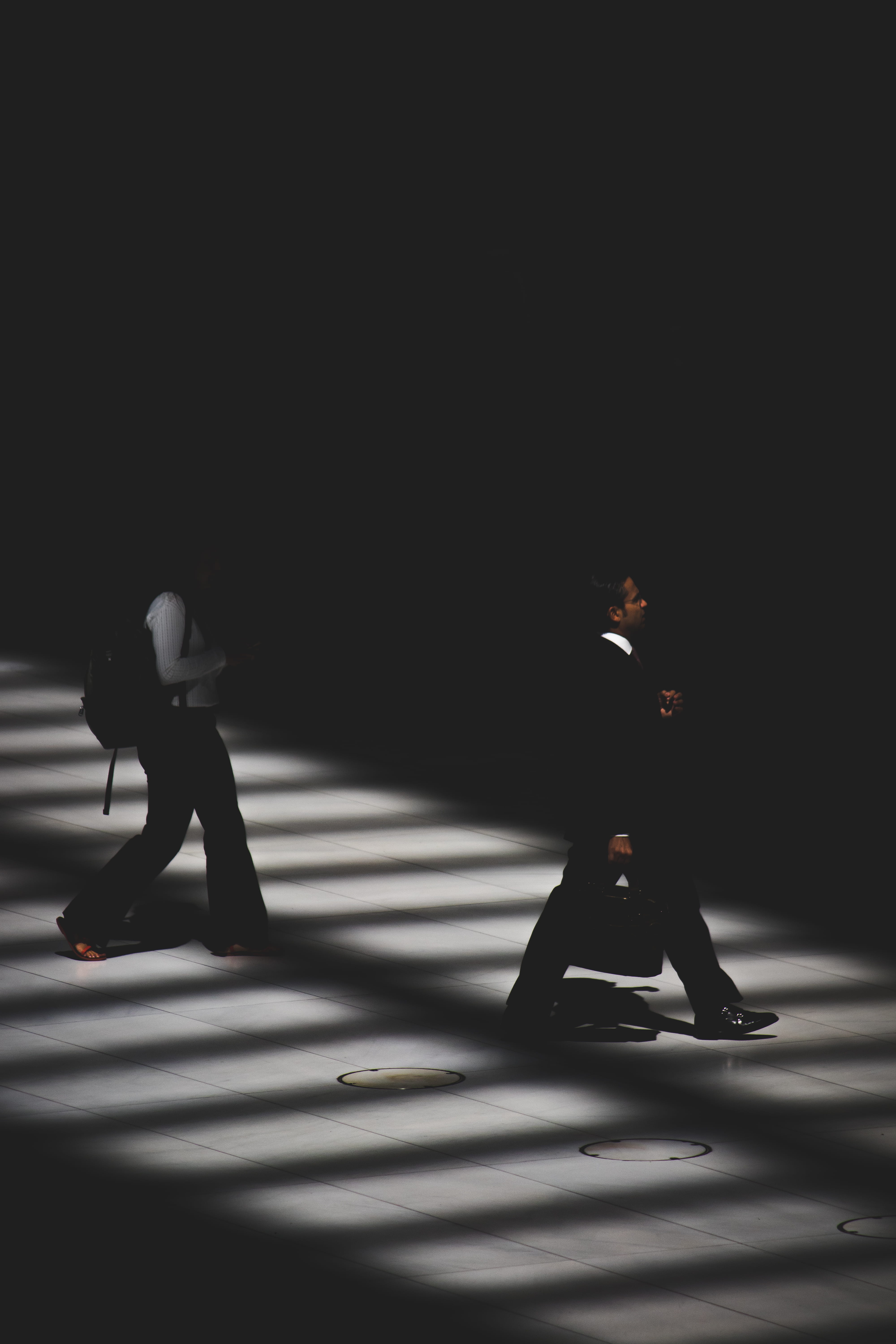 city, lighting, adult, nature, shadow, men, people, sunlight, black, inside, suit, building, street, person, man, women, daytime, representation, indoors, Phone HD Wallpaper