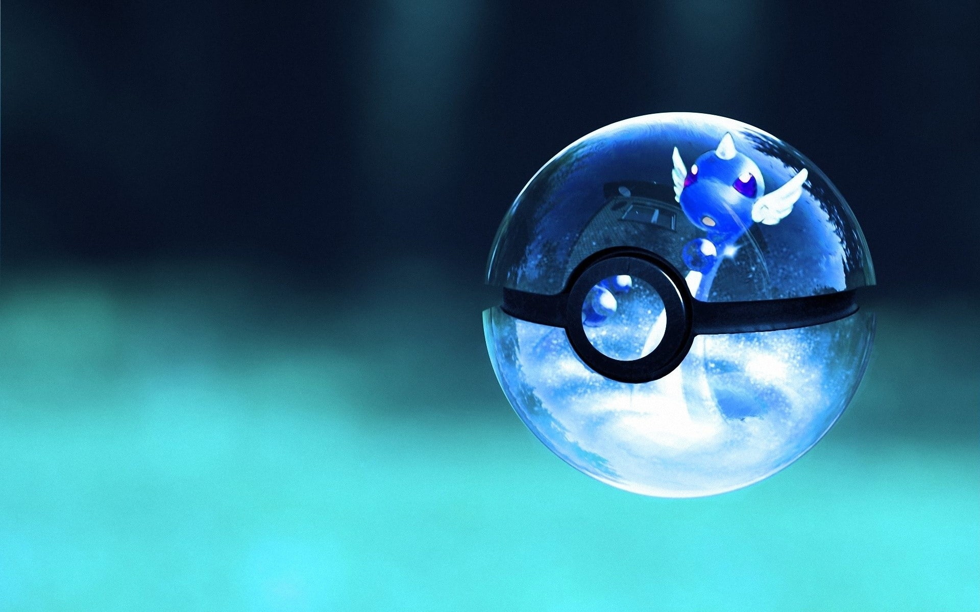 anime, x, glass, poke, pokemon, 1080P, balls, art, hd, HD Wallpaper