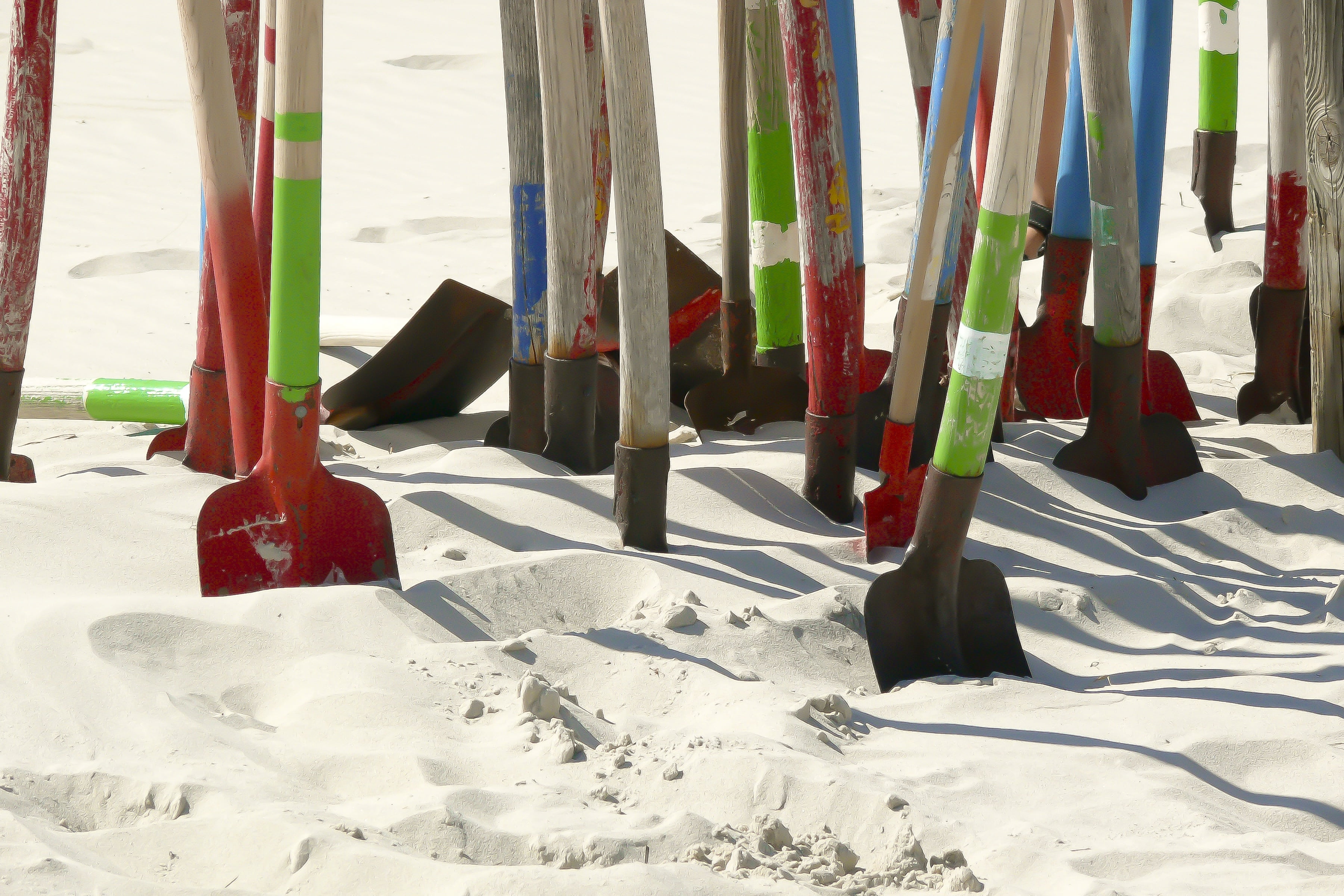 sand beach, sand toys, nature, snow, color, play, pokes fun at, toys, colorful, variation, summer, by the sea, 2K, no people, beach, sport, multi colored, HD Wallpaper