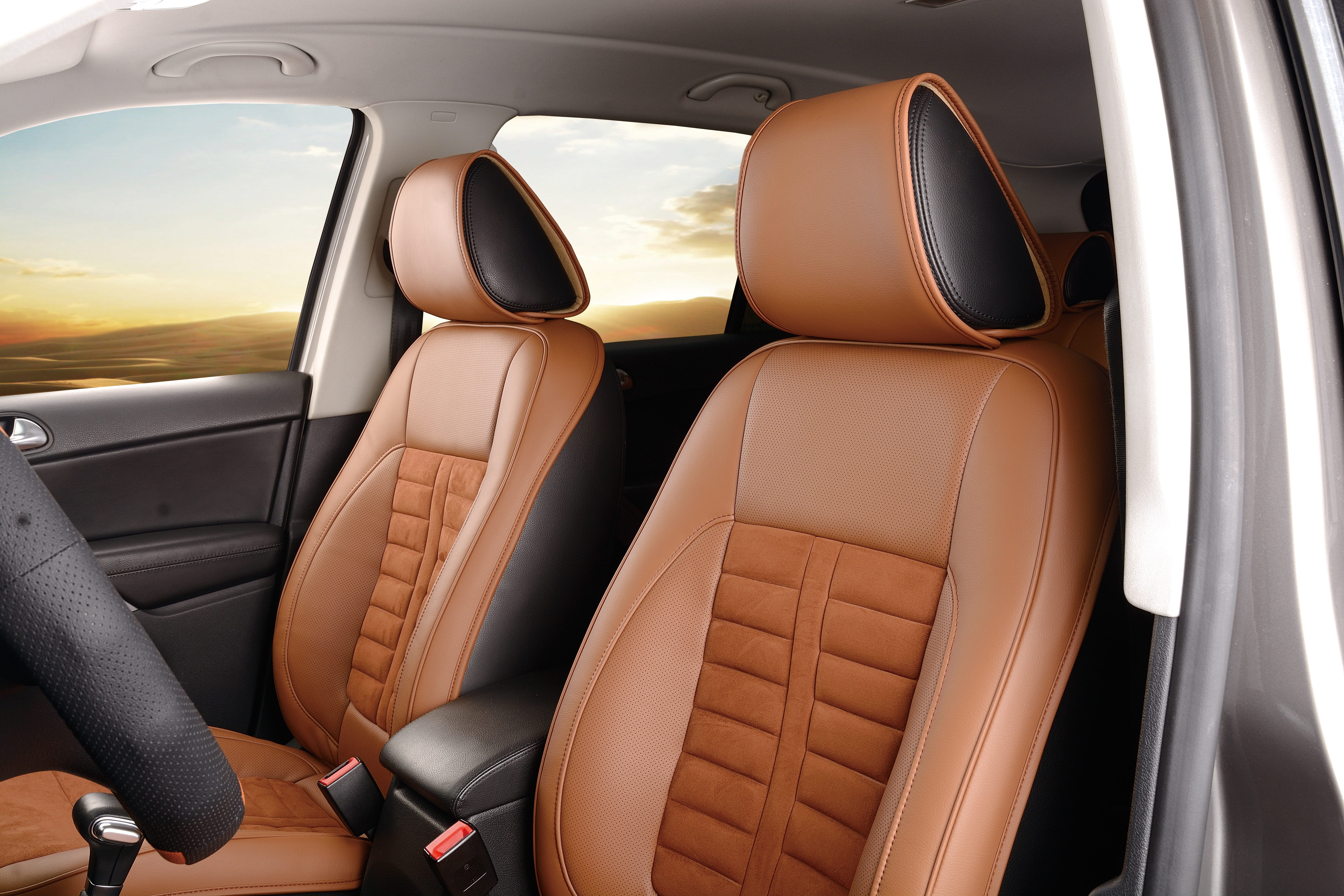 leather, motor vehicle, car interior, airplane, mode of transportation, empty, car seat, vehicle, automotive, luxury, comfortable, 5K, no people, chair, HD Wallpaper