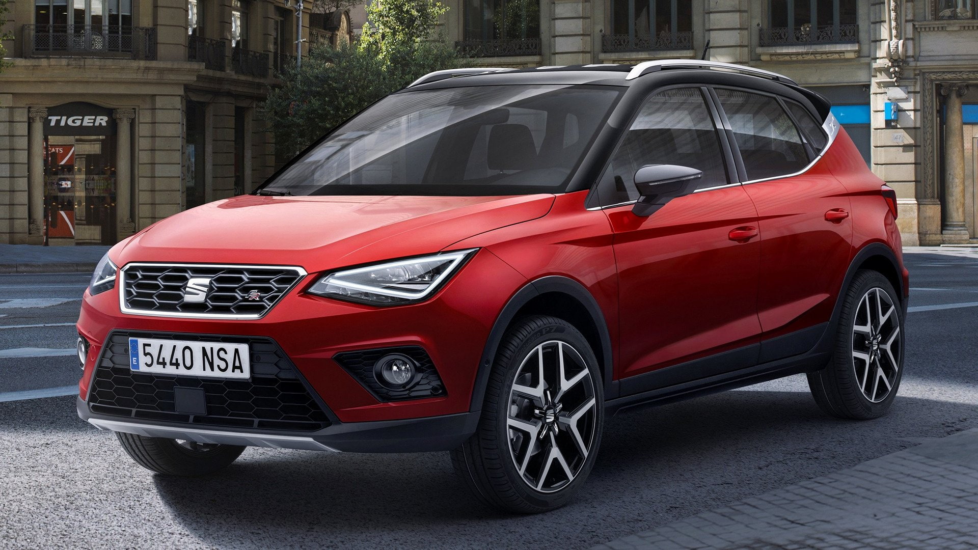 Vehicles, 1080P, Crossover Car, Subcompact Car, SUV, Red Car, Car, Seat Arona, HD Wallpaper