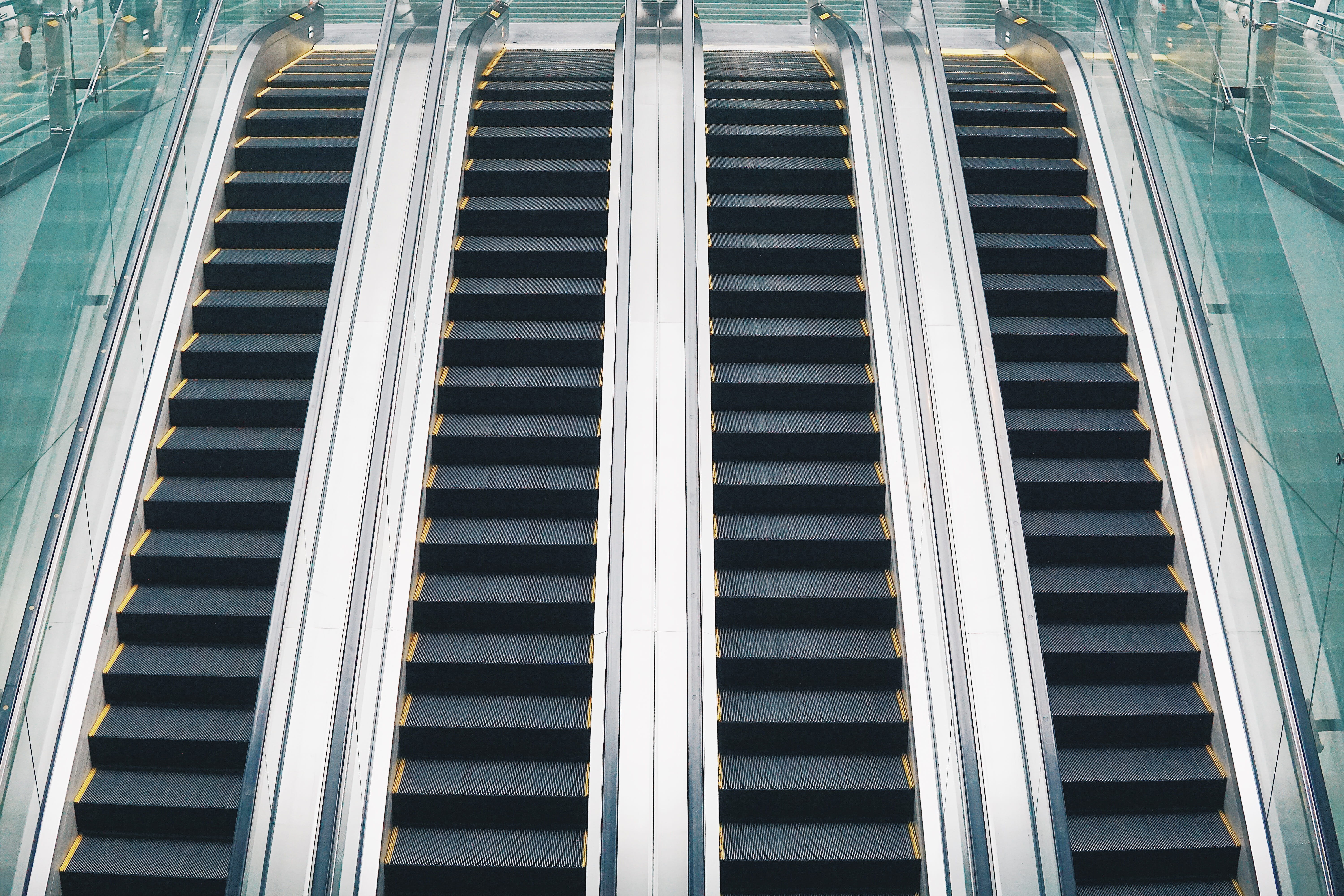 pattern, repetition, no people, in a row, 5K, window, architecture, low angle view, staircase, outdoors, full frame, technology, steps and staircases, HD Wallpaper