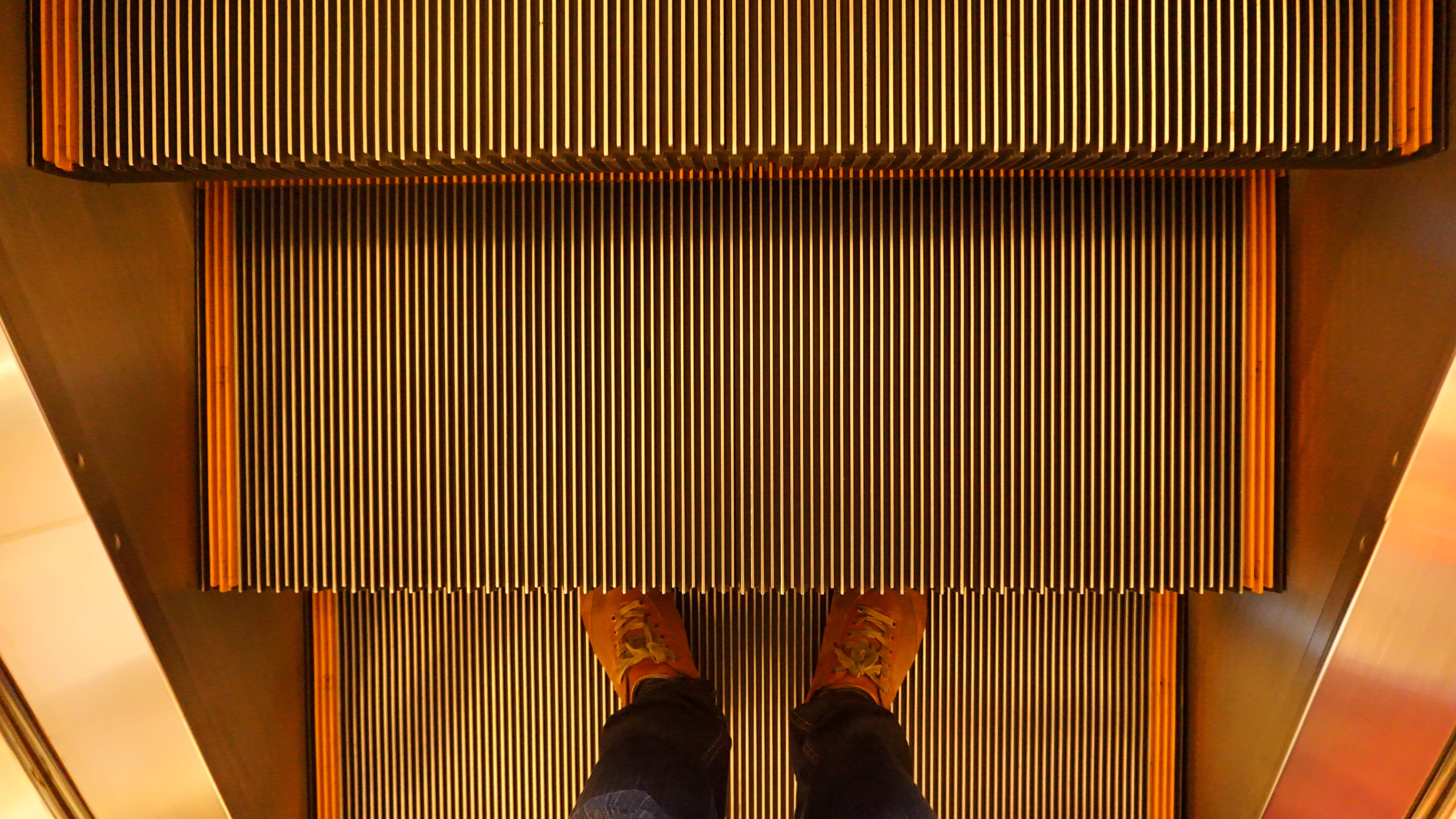 icon, Stairway, stair, 5K, shape, curtain, men, real people, transportation, mall, lifestyles, modern, walk, flat, white, body part, personal perspective, HD Wallpaper